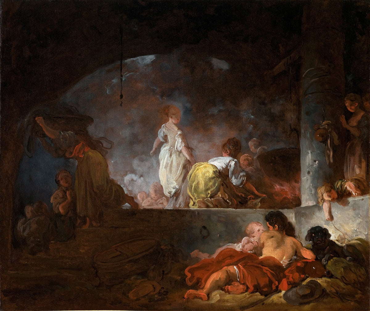 Jean-Honoré Fragonard - The Laundresses (circa 1756-61)