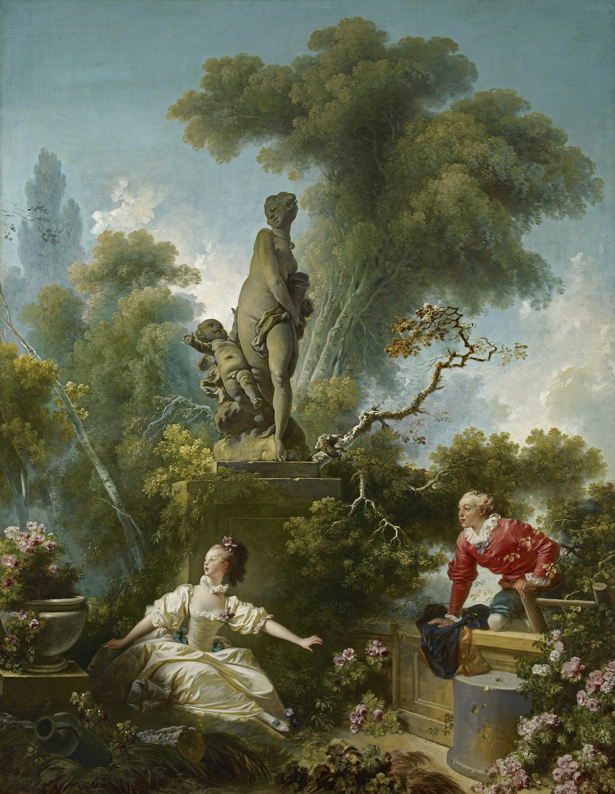 Jean-Honoré Fragonard - The Progress of Love; The Meeting (1771-1773)