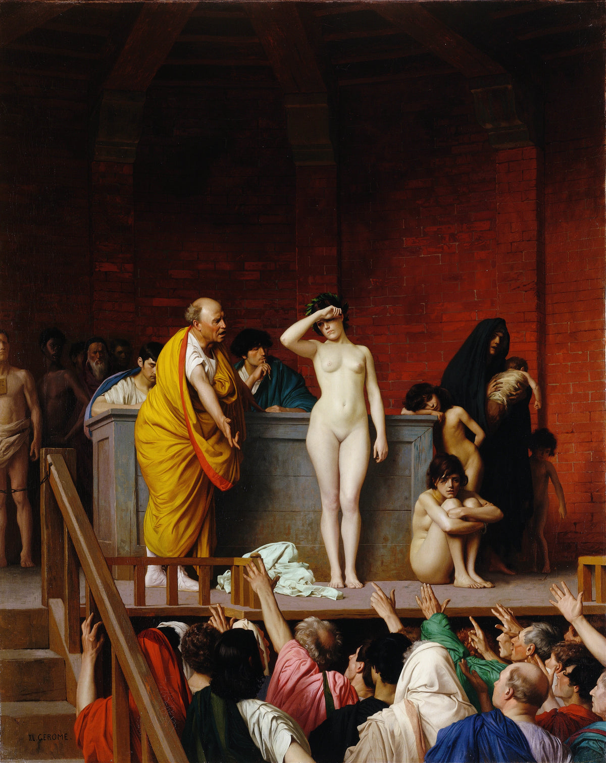 Jean-Léon Gérôme - Slave Market in Ancient Rome (1884)