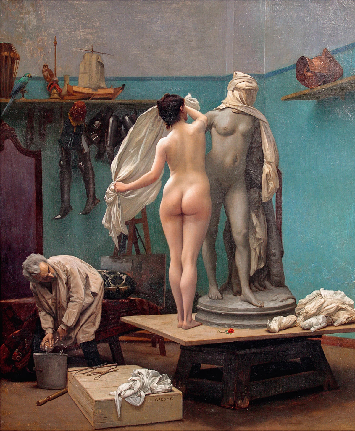 Jean-Léon Gérôme - The end of the pose (1886)