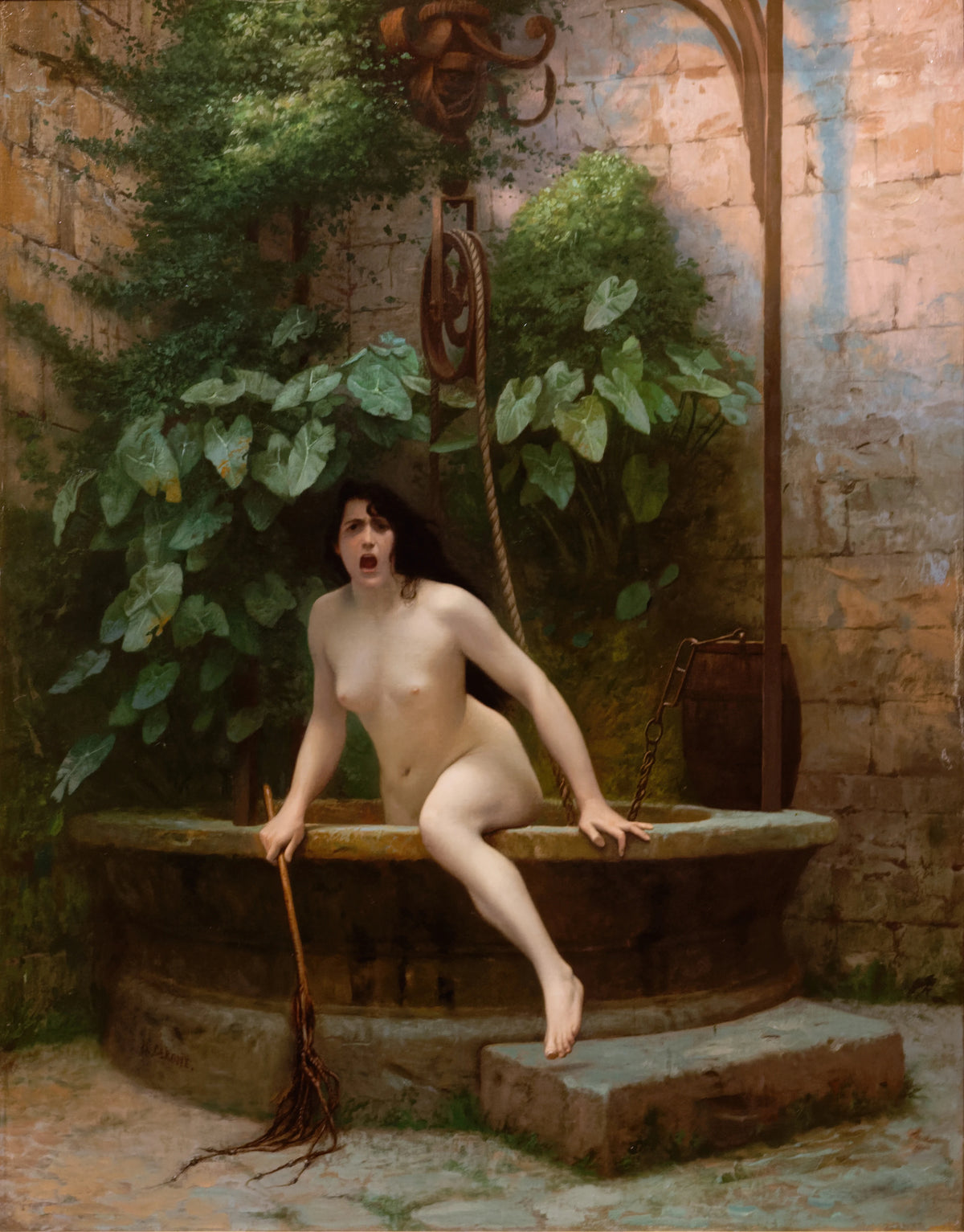 Jean-Léon Gérôme - Truth Coming Out of Her Well to Shame Mankind (1896)