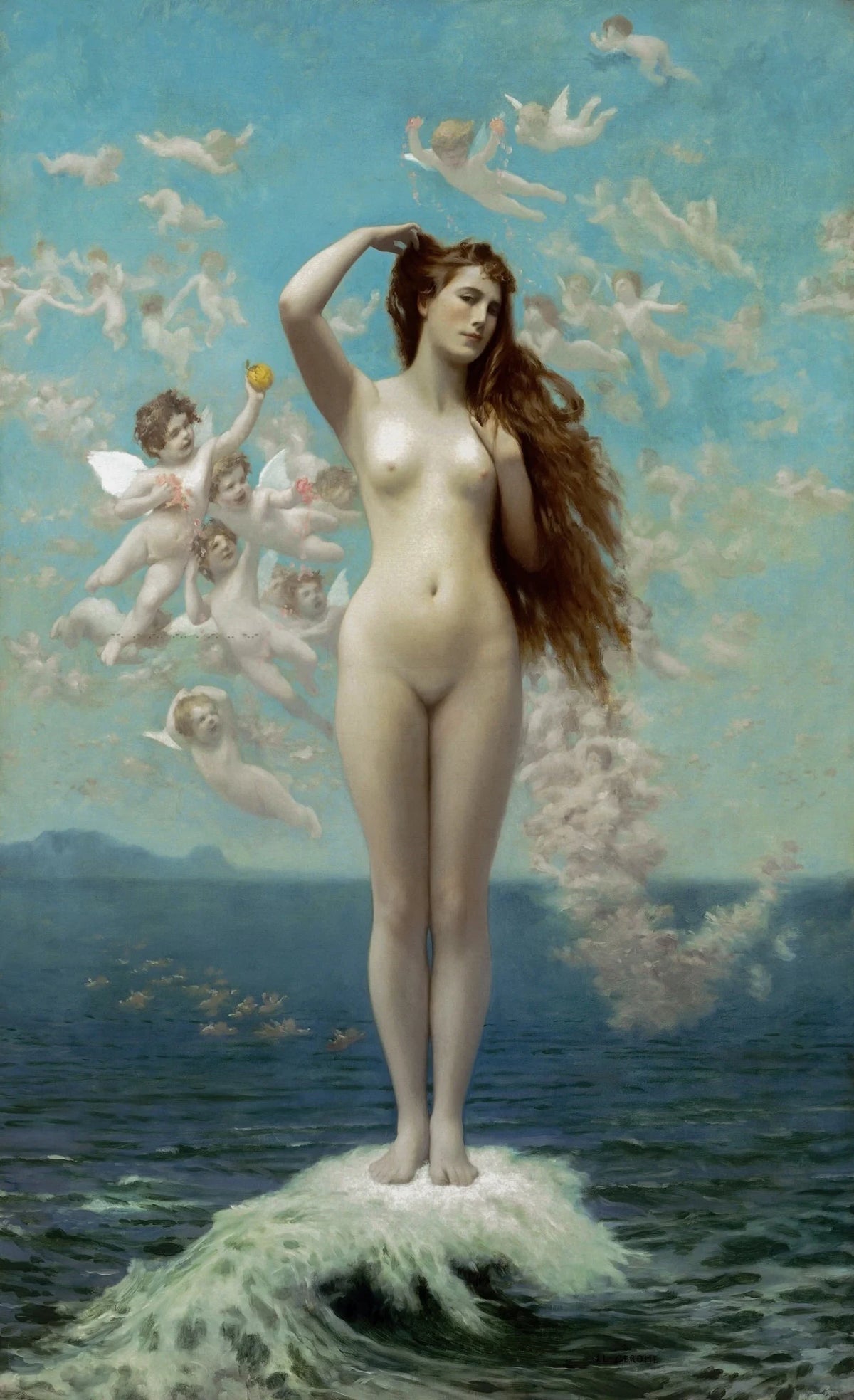 Jean-Léon Gérôme - Venus Rising (1890)