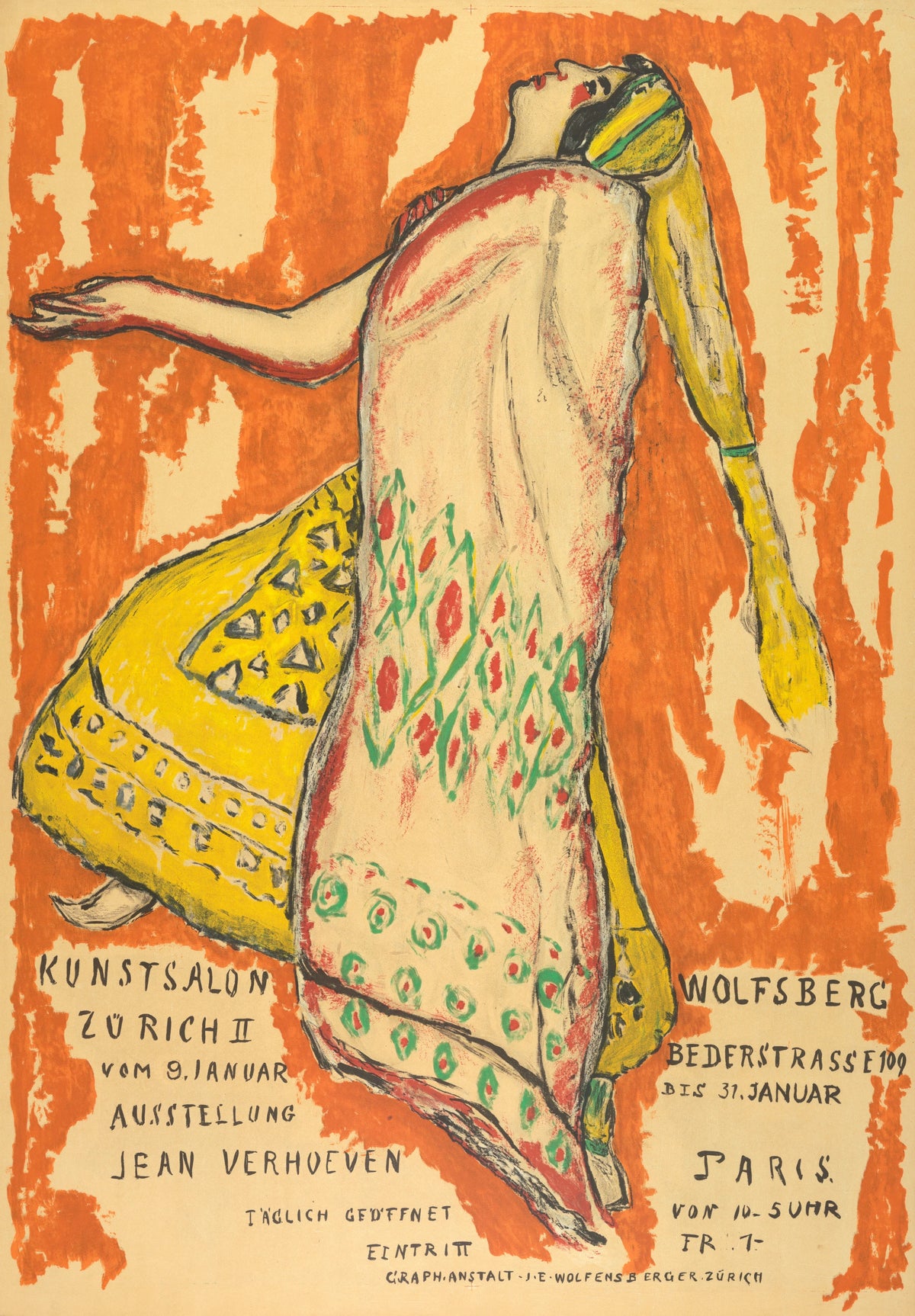Jean Verhoeven - Ausstellung Jean Verhoeven, Kunst Salon Wolfburg (circa 1915)