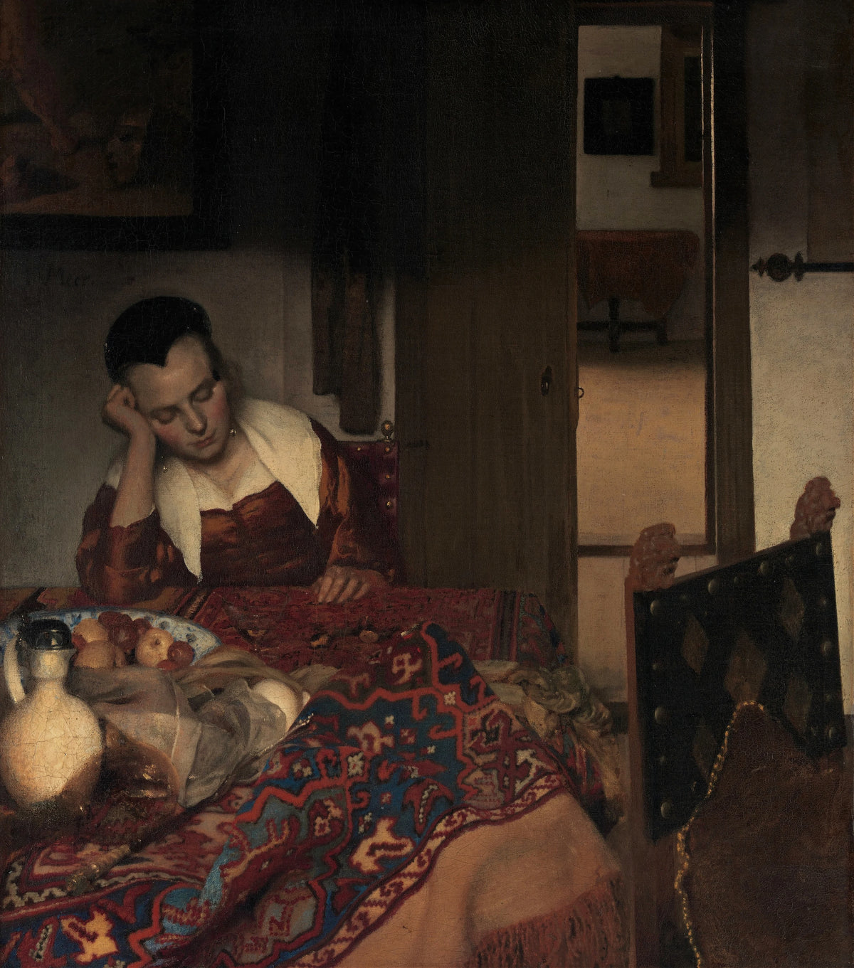 Johannes Vermeer - A Maid Asleep (circa 1656-57)