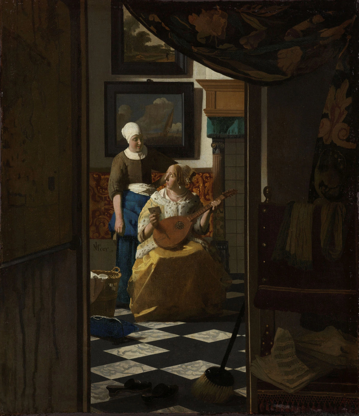 Johannes Vermeer - The Love Letter (c. 1669 - c. 1670)