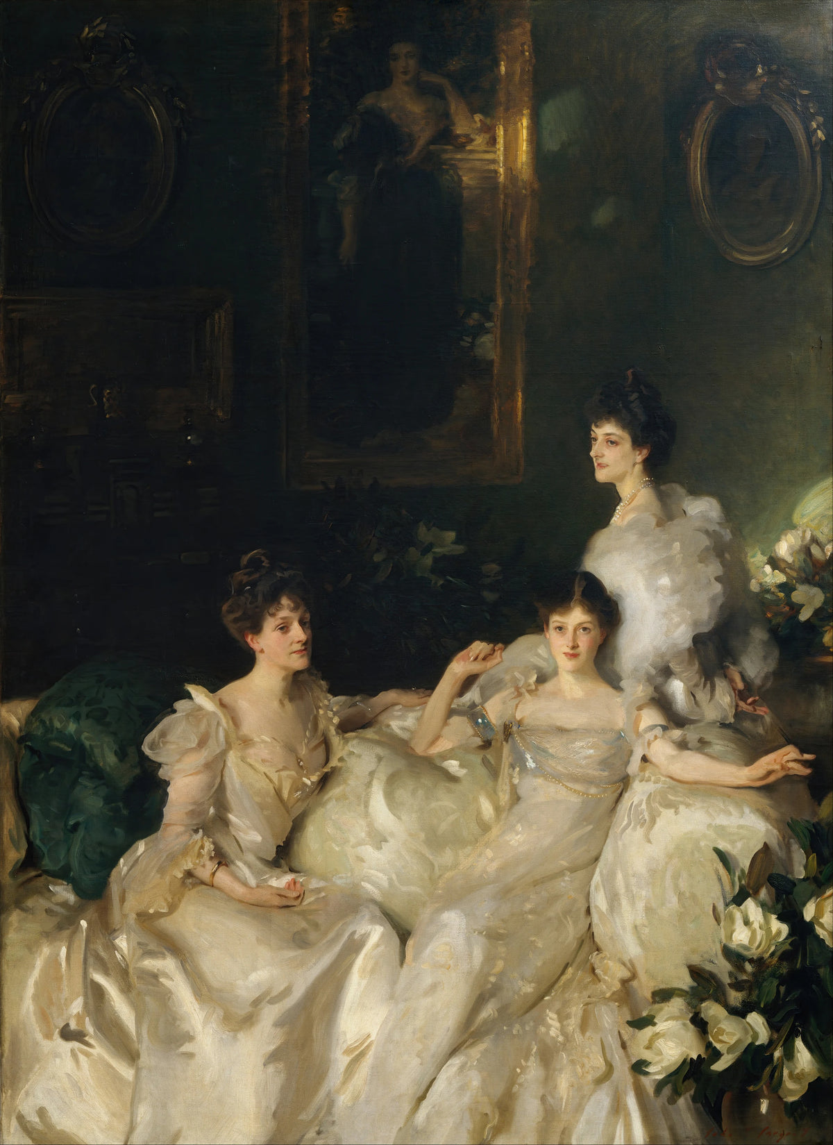John Singer Sargent - The Wyndham Sisters; Lady Elcho, Mrs. Adeane, and Mrs. Tennant (1899)