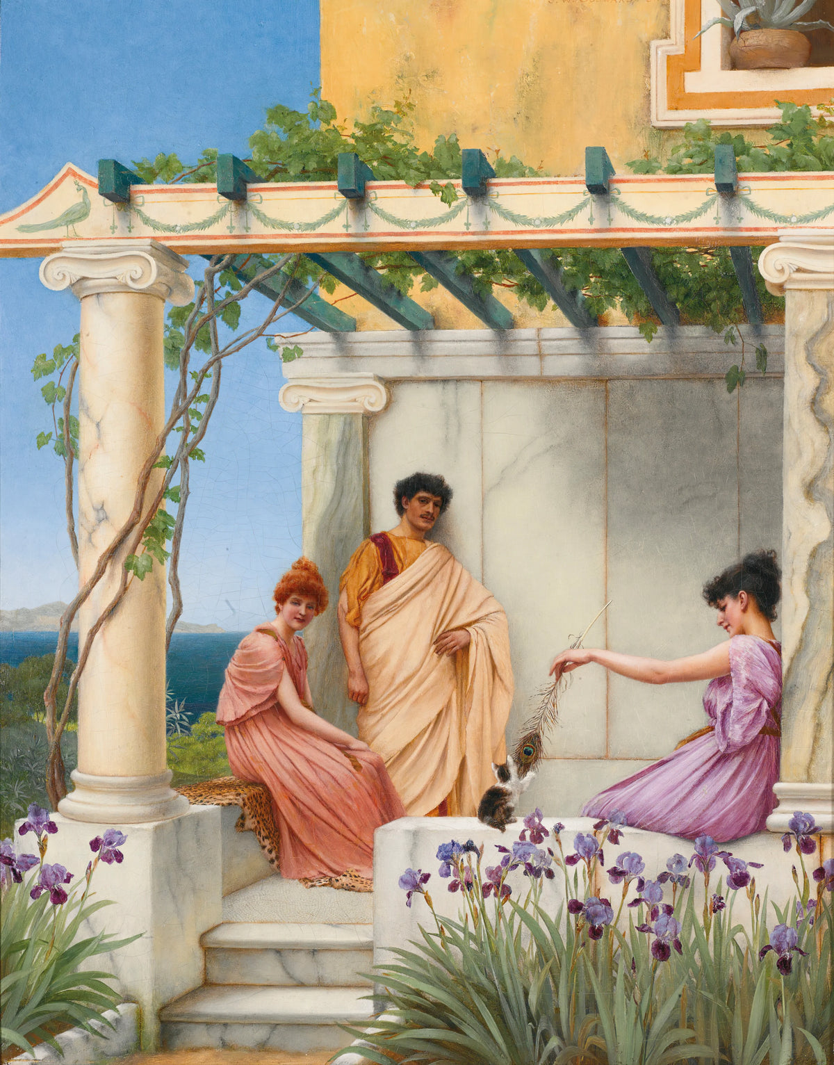 John William Godward - Playtime (1891)
