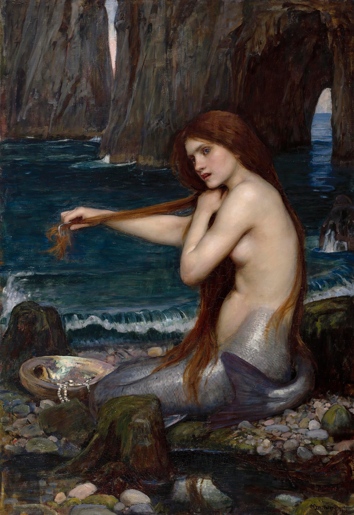 John William Waterhouse - A Mermaid (1900)