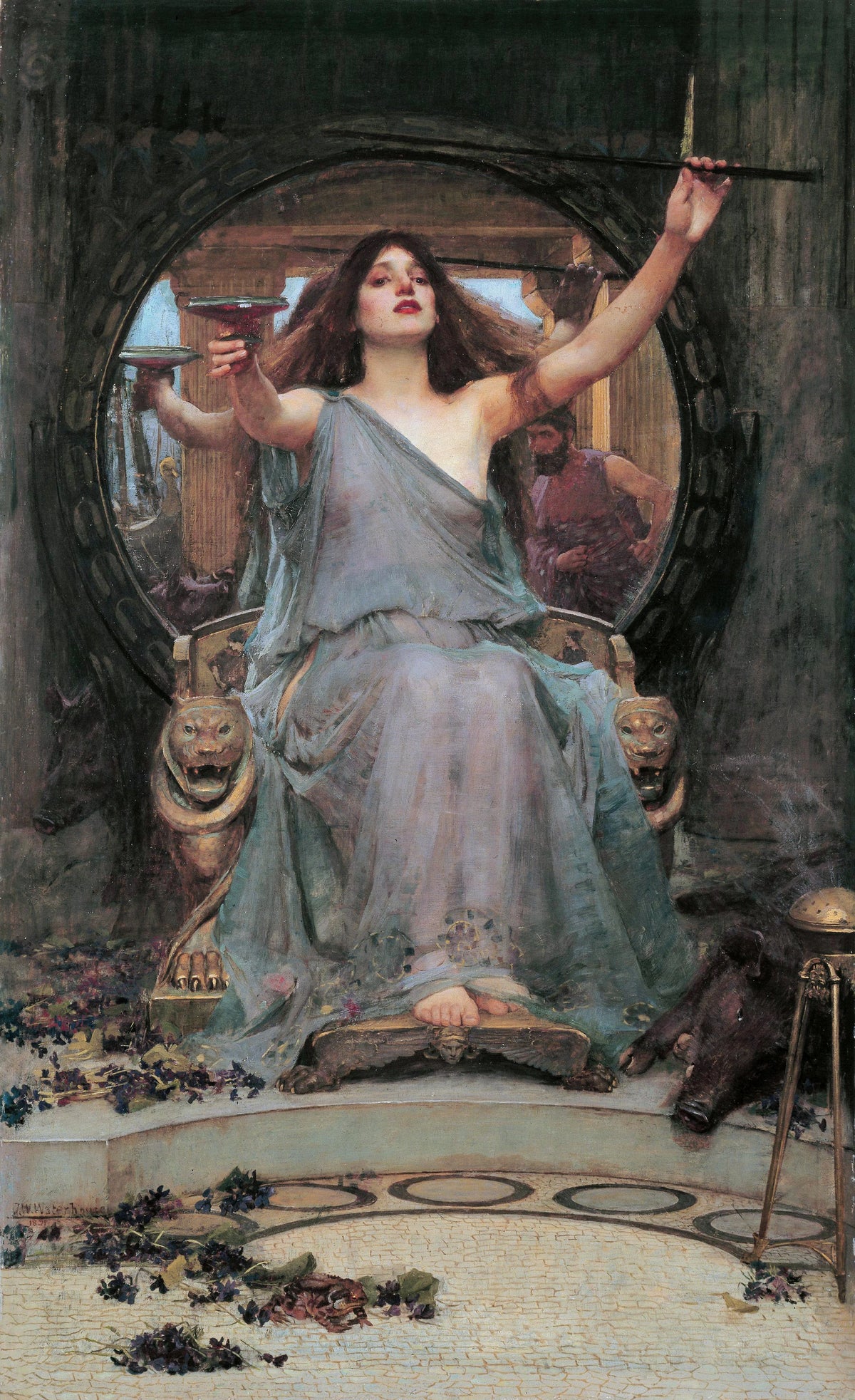 John William Waterhouse - Circe Offering the Cup to Odysseus (1891)