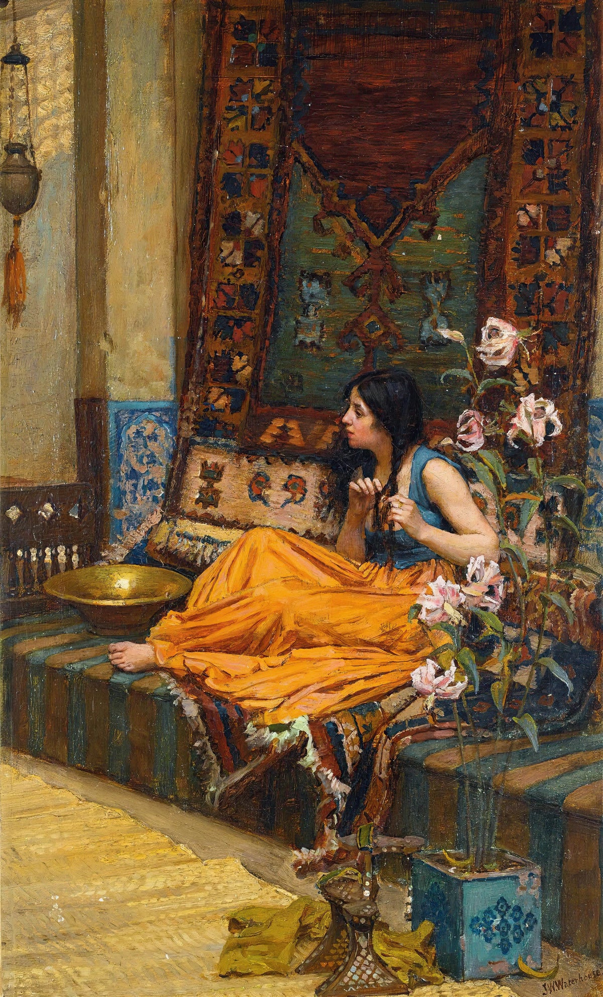 John William Waterhouse - In The Harem, An Odalisque