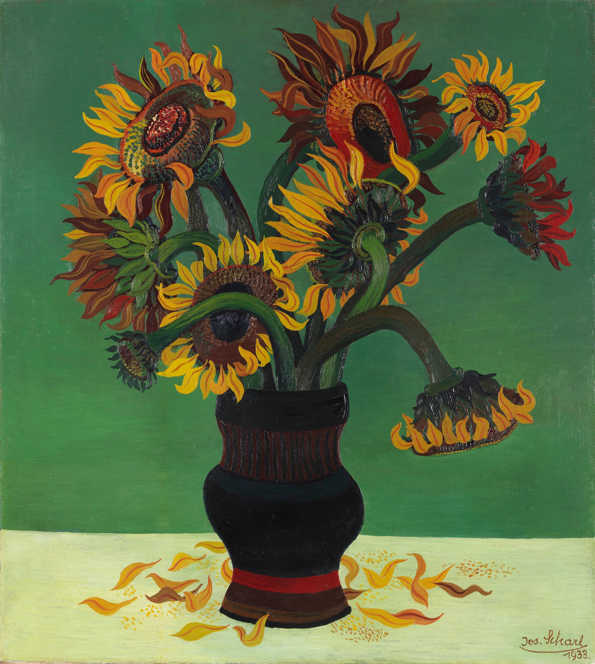Josef Scharl - Sonnenblumen (Sunflowers) (1933)
