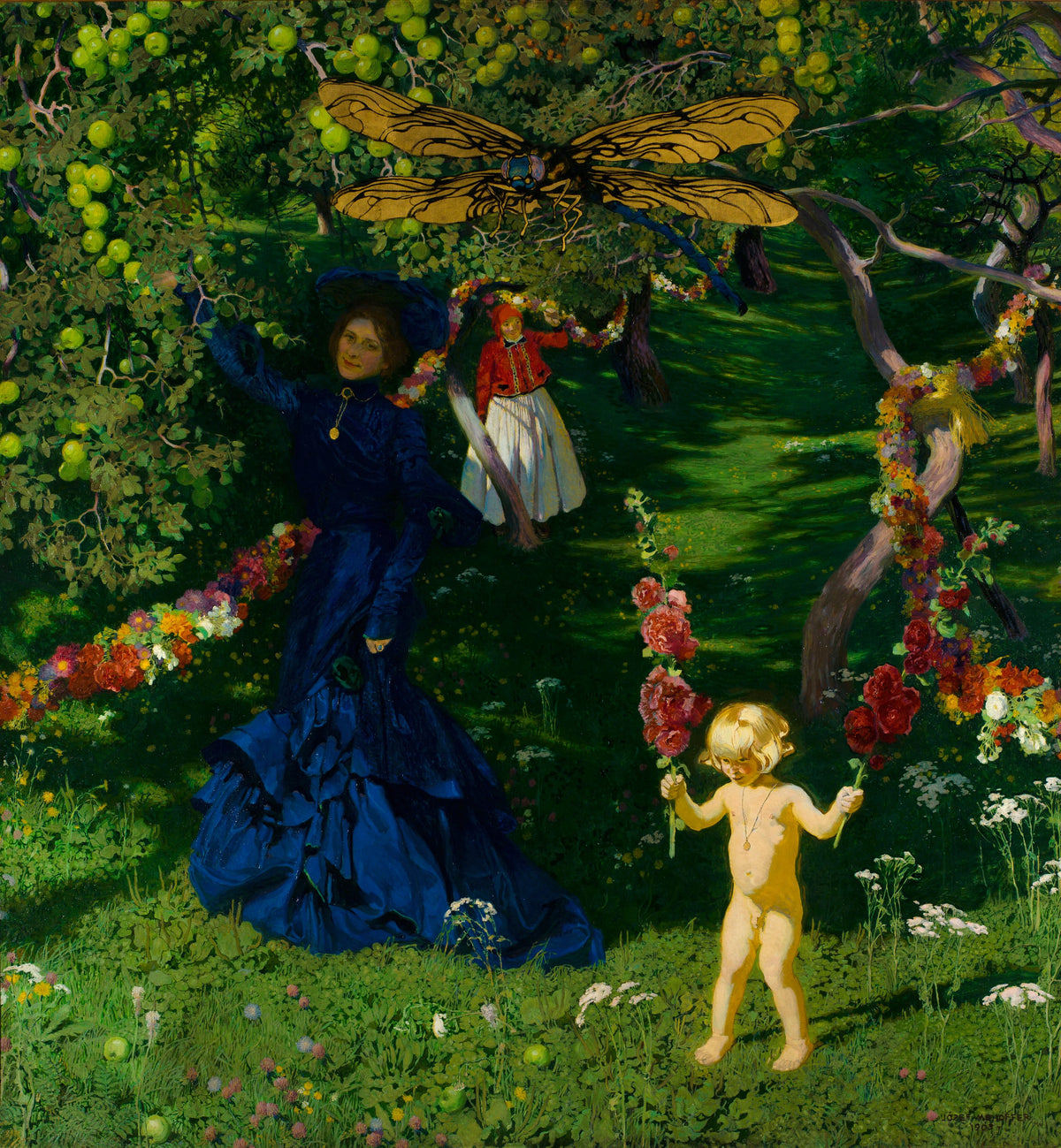 Józef Mehoffer - Strange garden (1903)