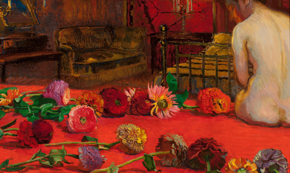 Józef Mehoffer - Zinnias (1911)