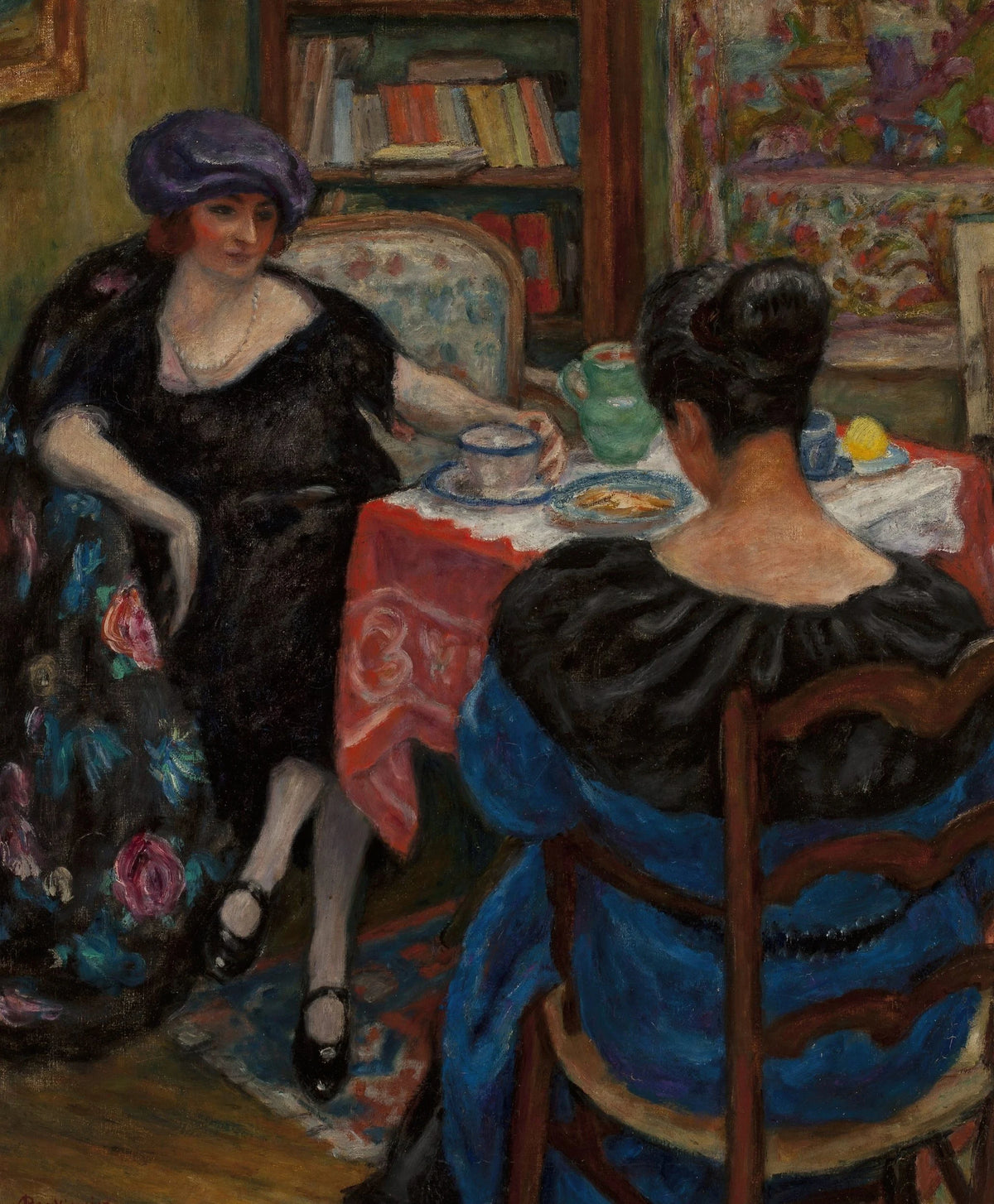 Józef Pankiewicz - Cup of tea (Visit) (1922)