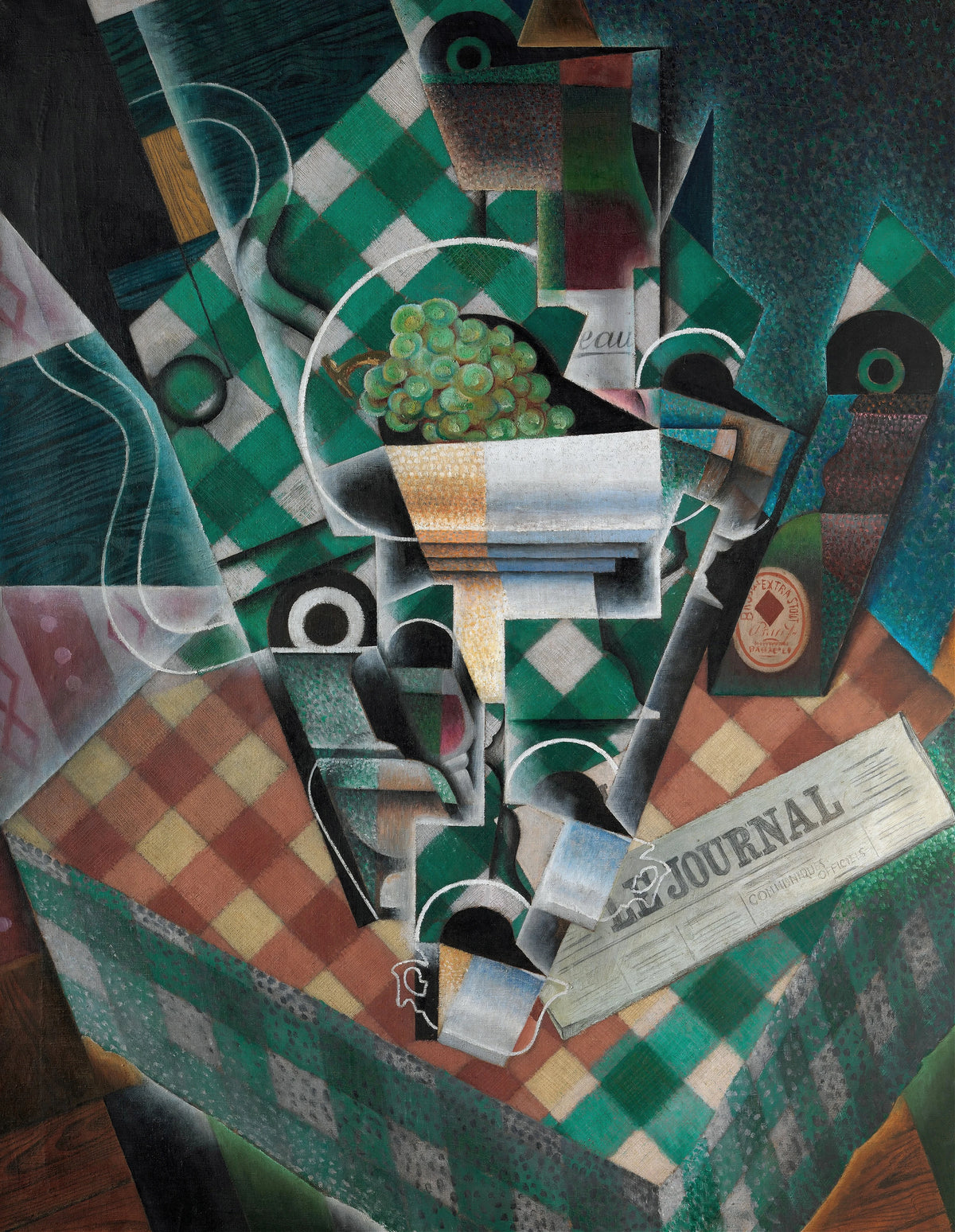 Juan Gris - Still Life with Checked Tablecloth (1915)