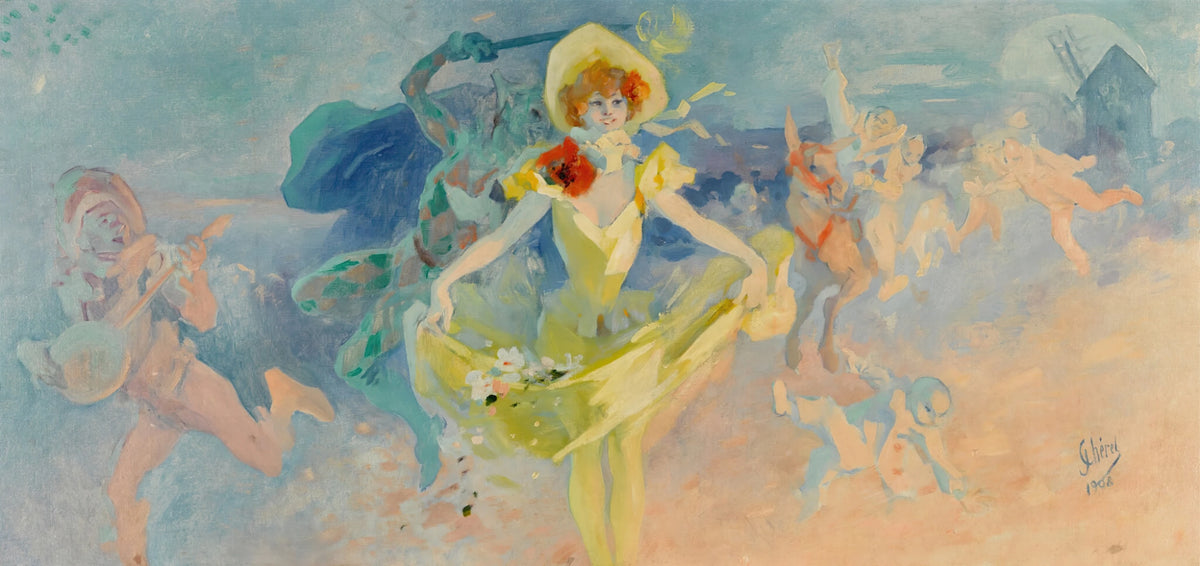 Jules Chéret - Pierrot et Columbine (1908)