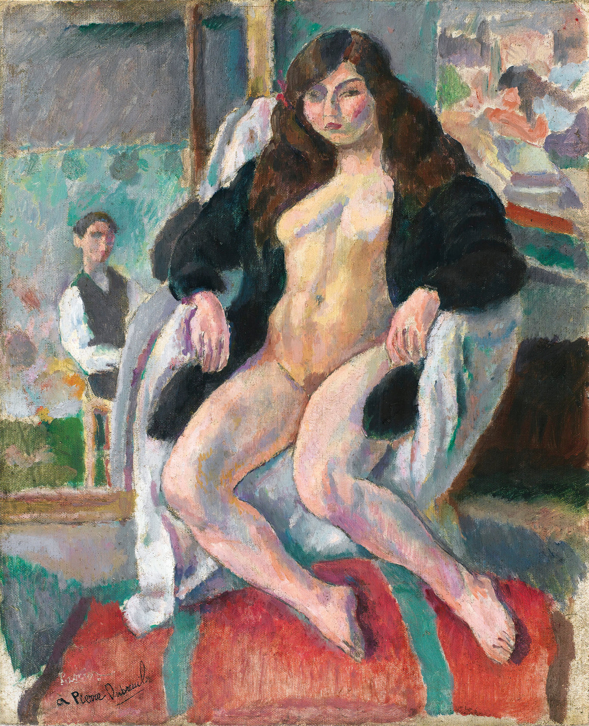Jules Pascin - Le Peintre Et Son Modèle (1910)