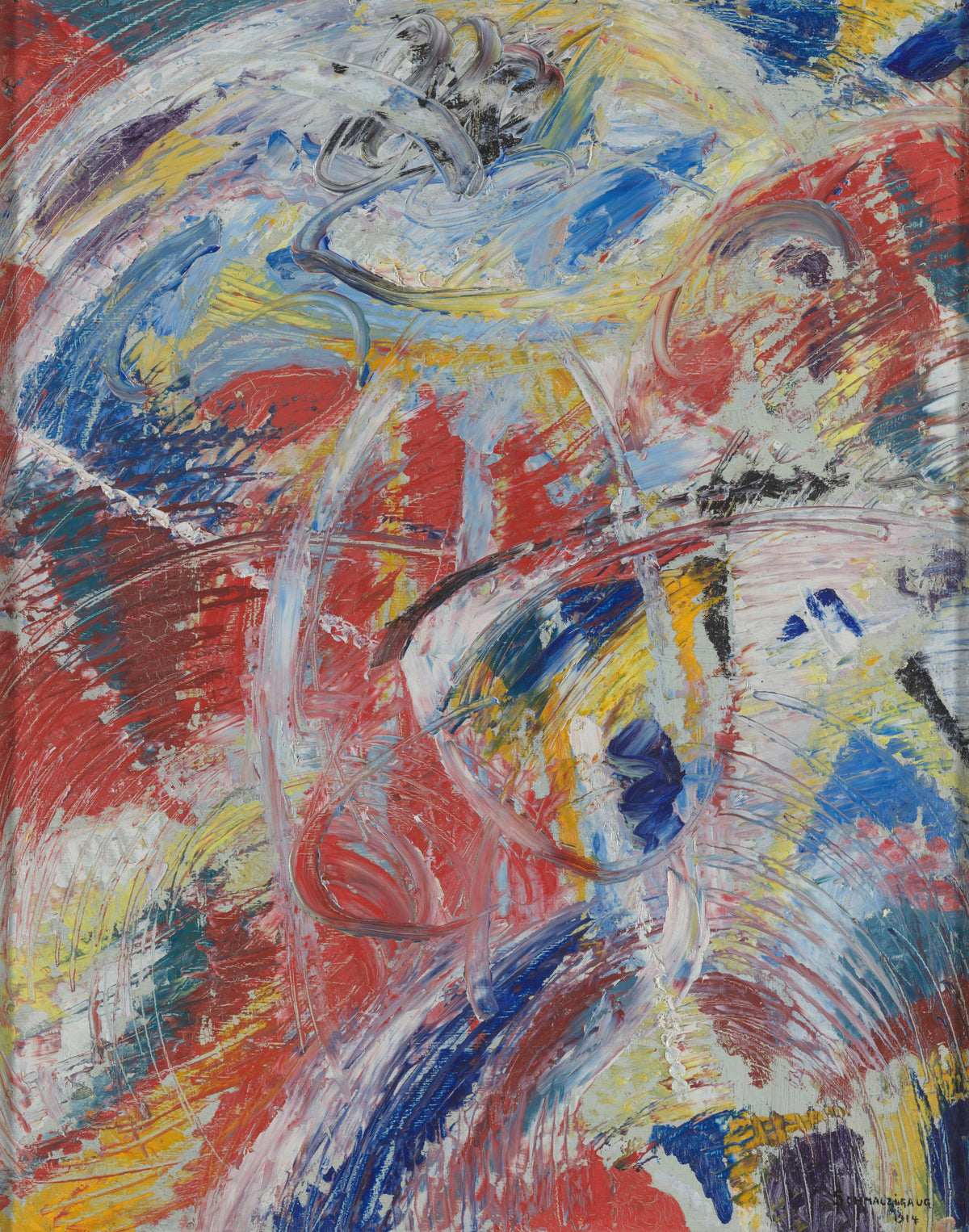 Jules Schmalzigaug - Development of a Theme in Red Carnival (1914)