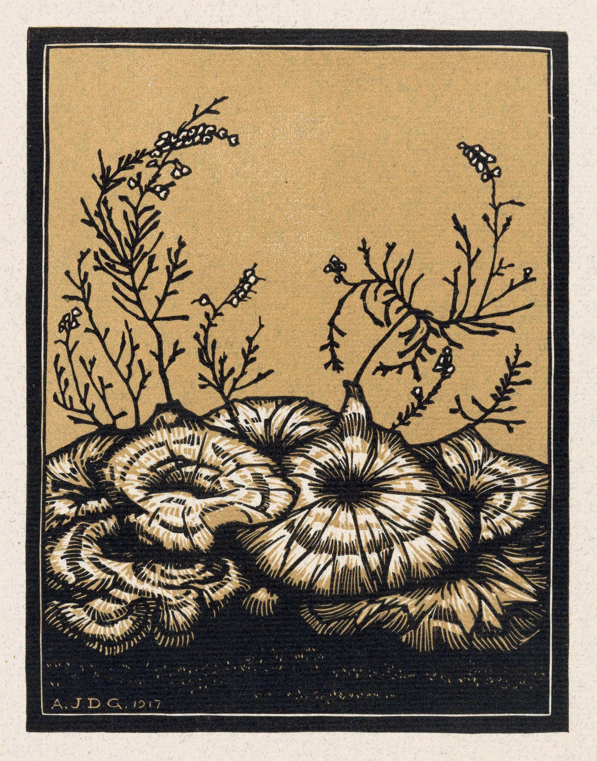 Julie de Graag - Bloeiende planten (1917)