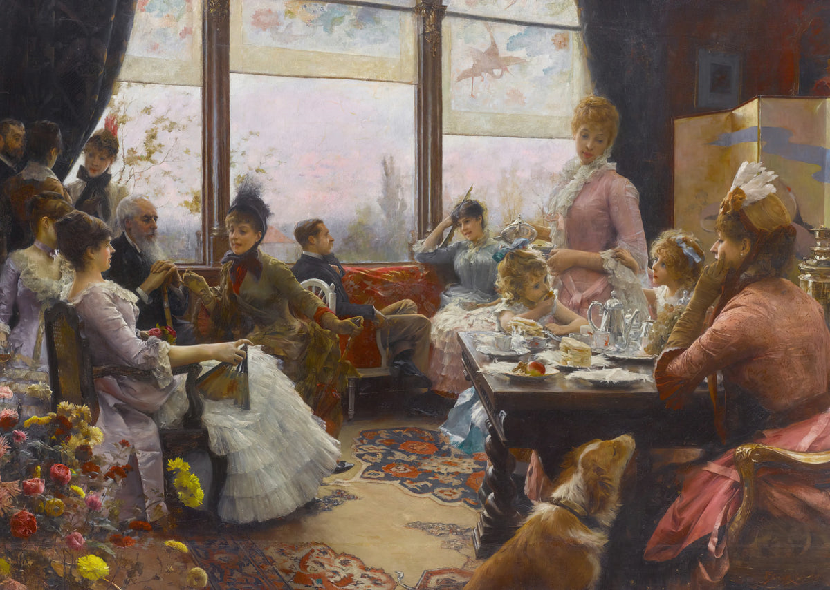 Julius Leblanc Stewart - Five o'clock tea (1883-1884)