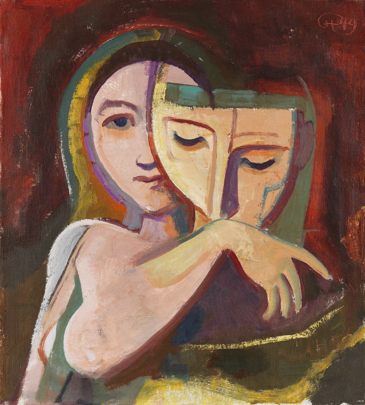 Karl Hofer - Girl with Mask (1949)