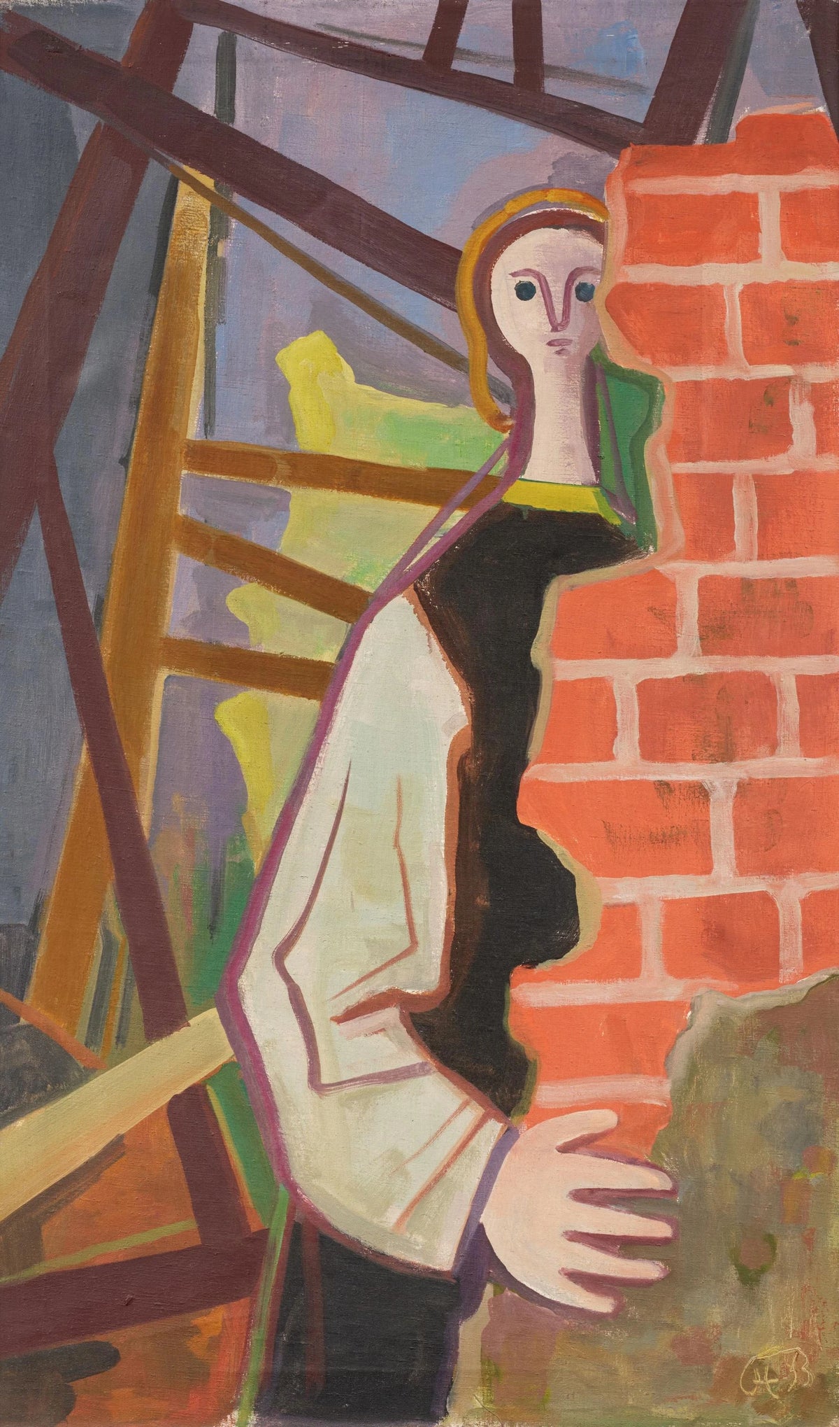 Karl Hofer - Hinter der Mauer (1953)