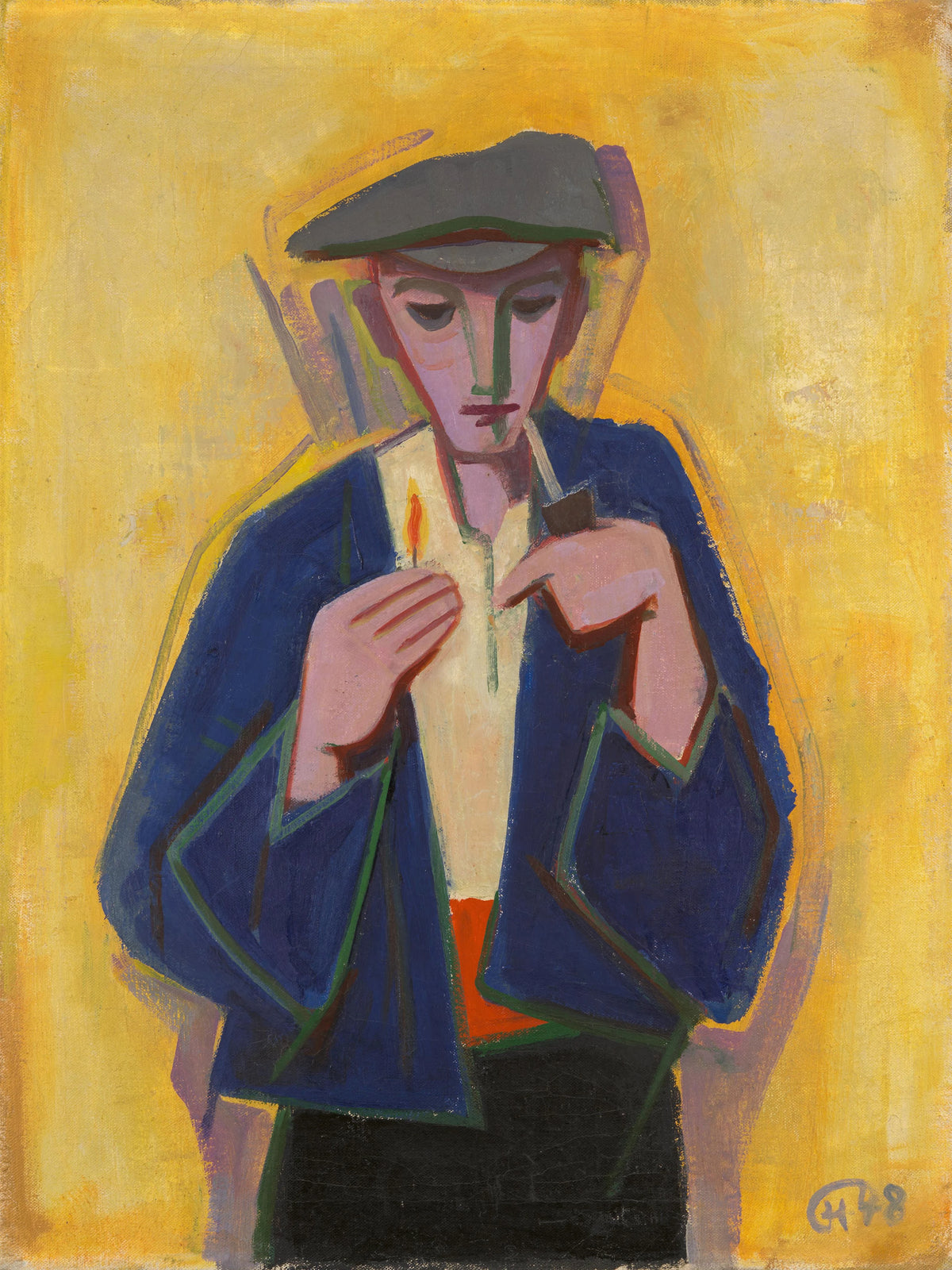 Karl Hofer - Junge mit Pfeife (1948)