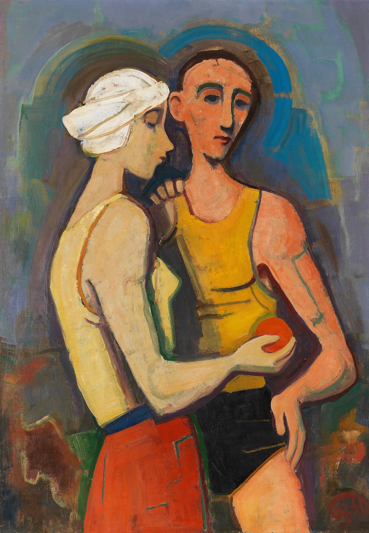Karl Hofer - Lovers (1950)