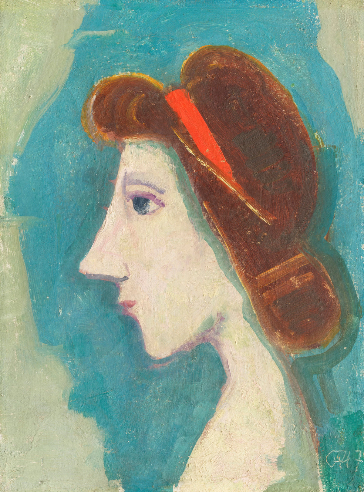 Karl Hofer - Mädchenkopf (1947)