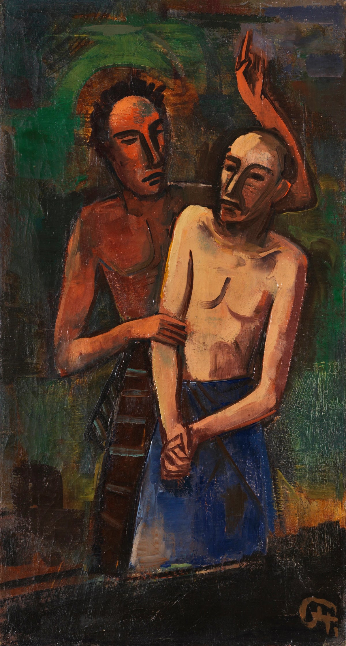 Karl Hofer - Two Men (1925)