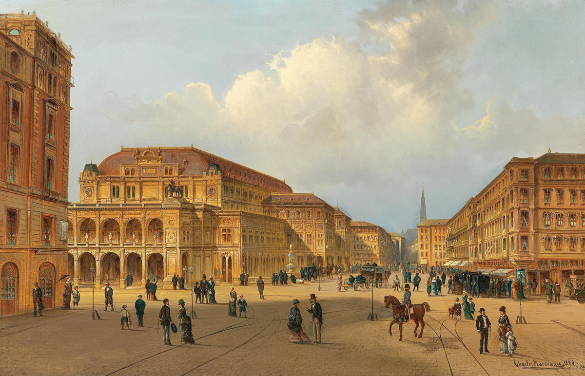 Karl Kaufmann - View of the Vienna State Opera (1880)