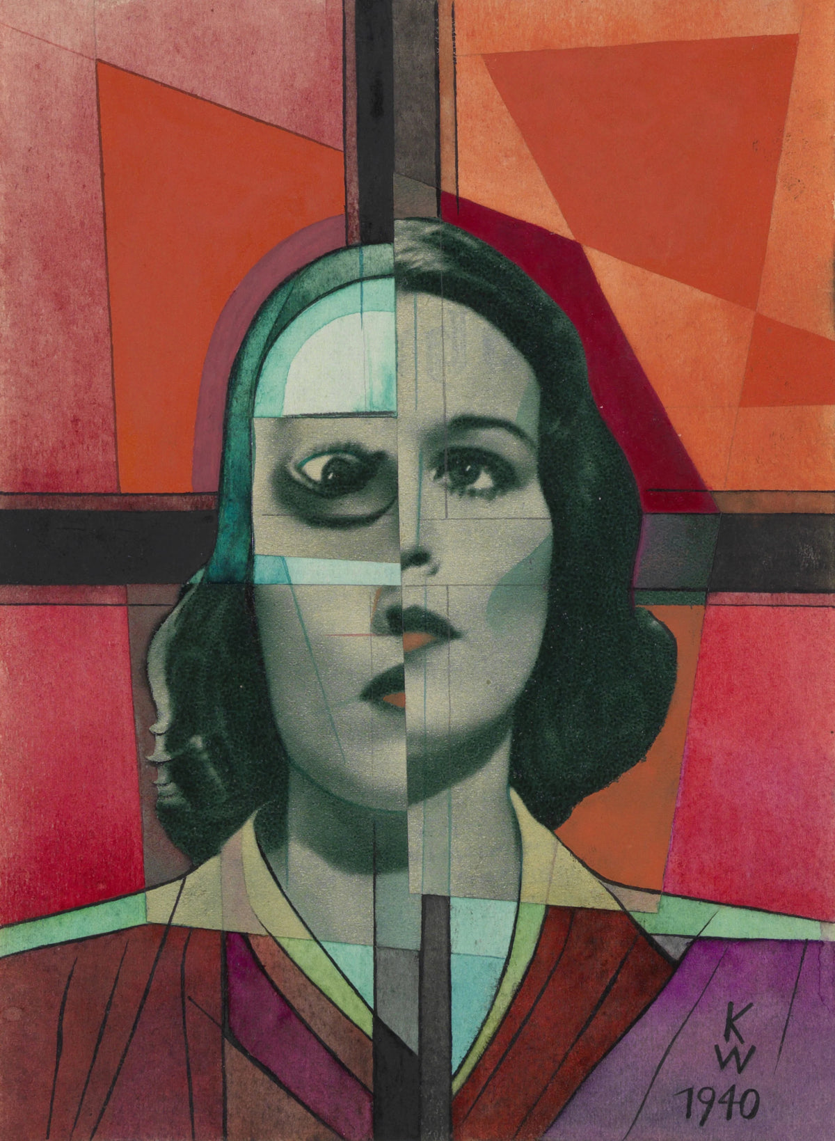 Karl Wiener - Ohne Titel (Collage) II; aus; 'Die 150 Blätter' (1940)