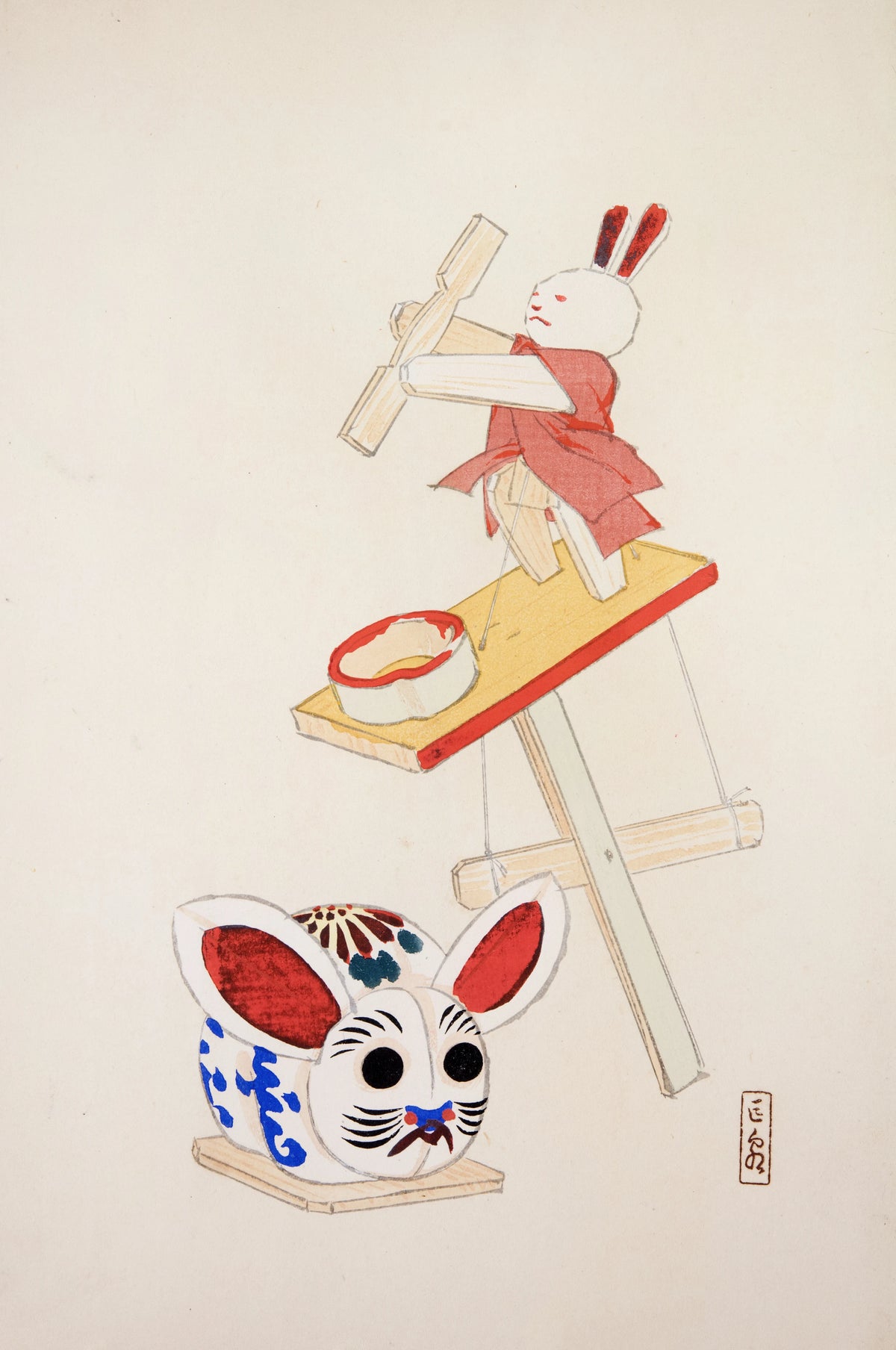 Kawasaki Kyosen - Kyosen's Collected Illustrations of Japanese Toys Pl.040 (1919)