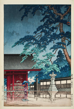 Harusame, Gokokuji (Spring rain at Gokokuji Temple) (1932)