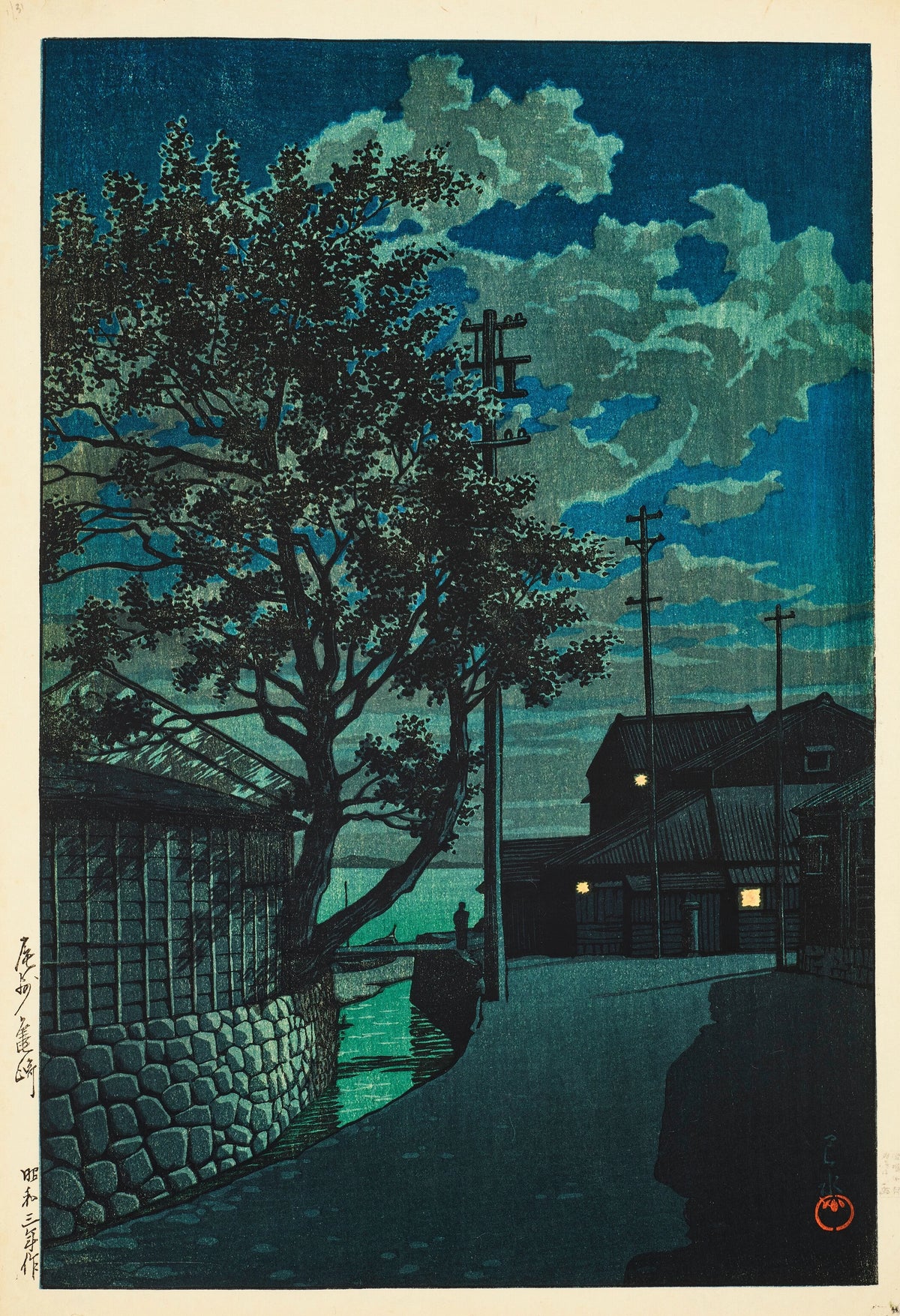 Kawase Hasui - Kamezaki Bishu (1928)