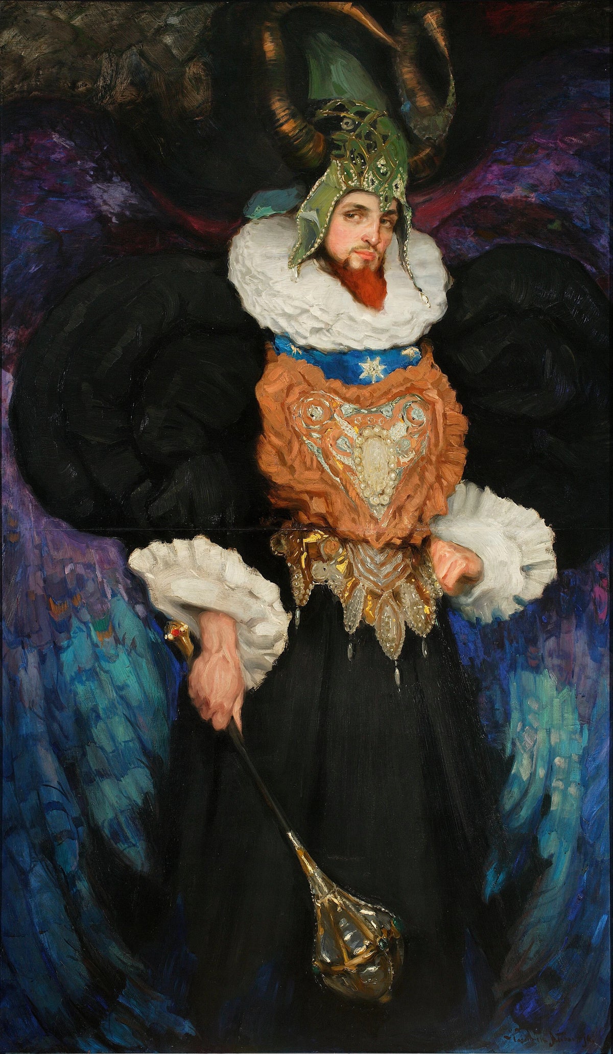 Kazimierz Stabrowski - Portrait of Bronisław Brykner in fanciful costume (1908)