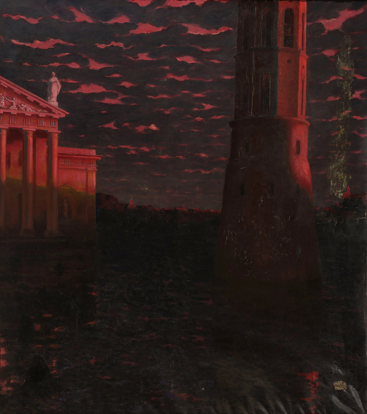 Kazimierz Stabrowski - Vilnius - Cathedral Bell Tower (1904)