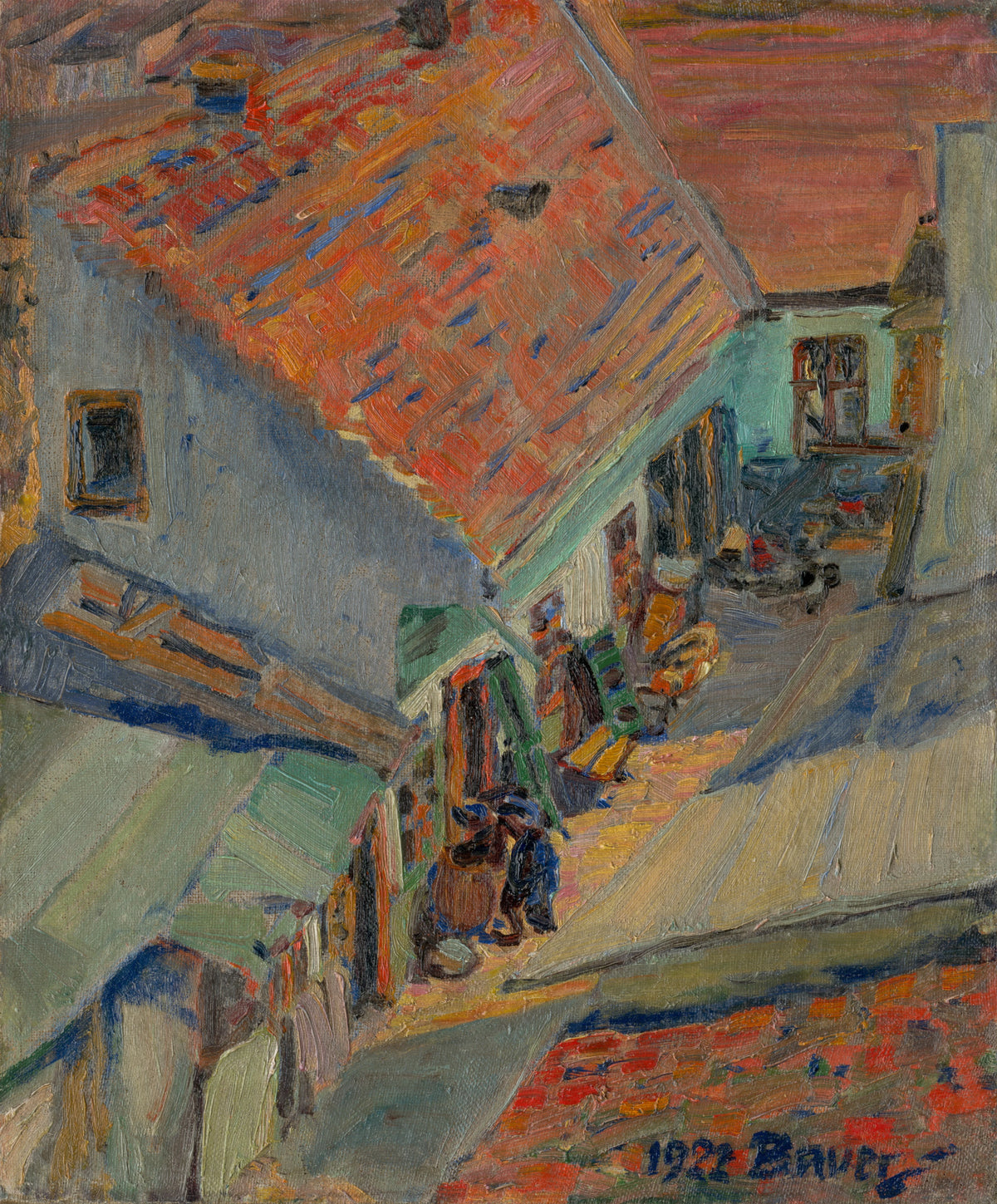 Konštantín Bauer - In front of the House (1922)