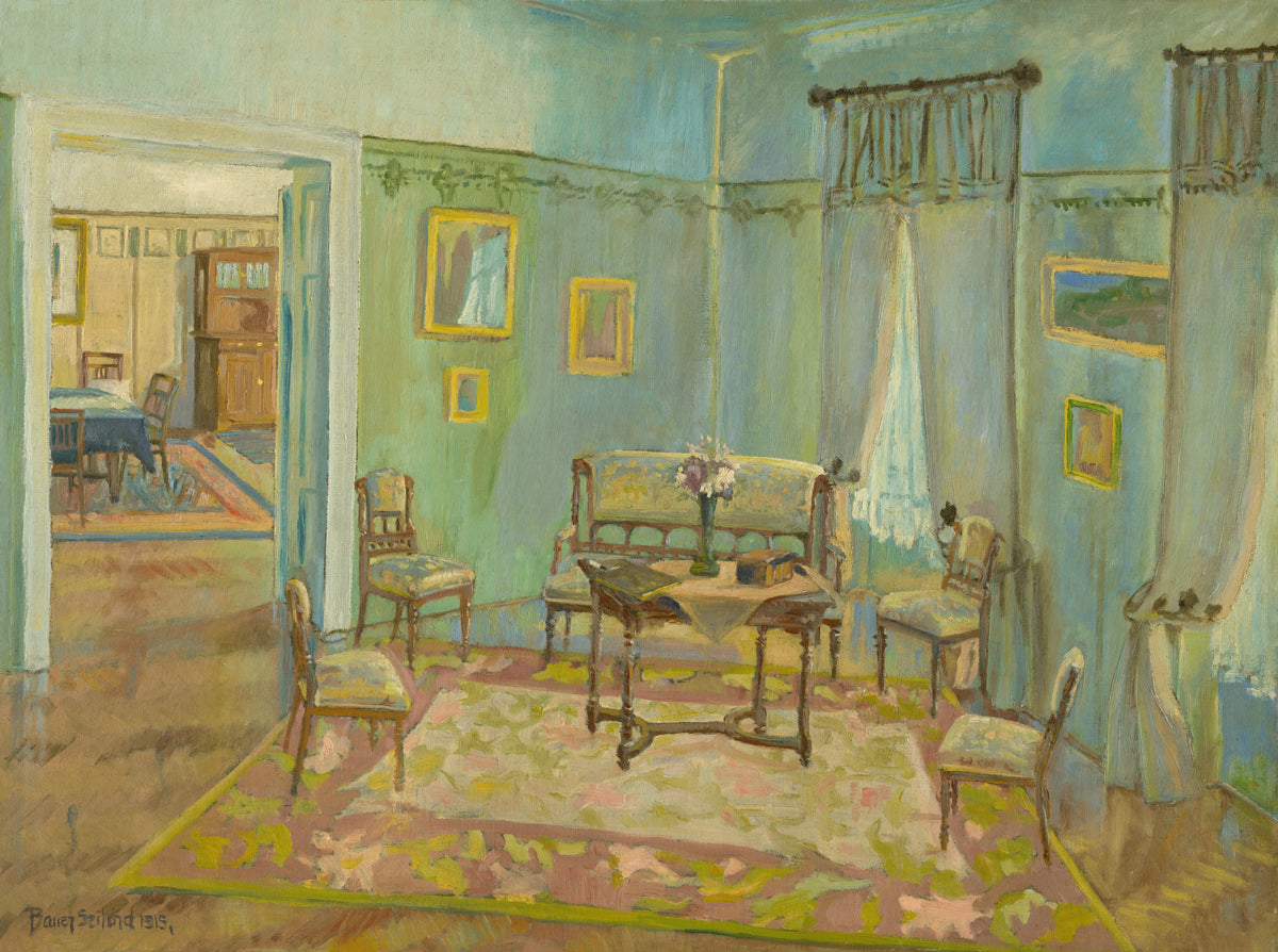 Konštantín Bauer - Interiér izby (1915)
