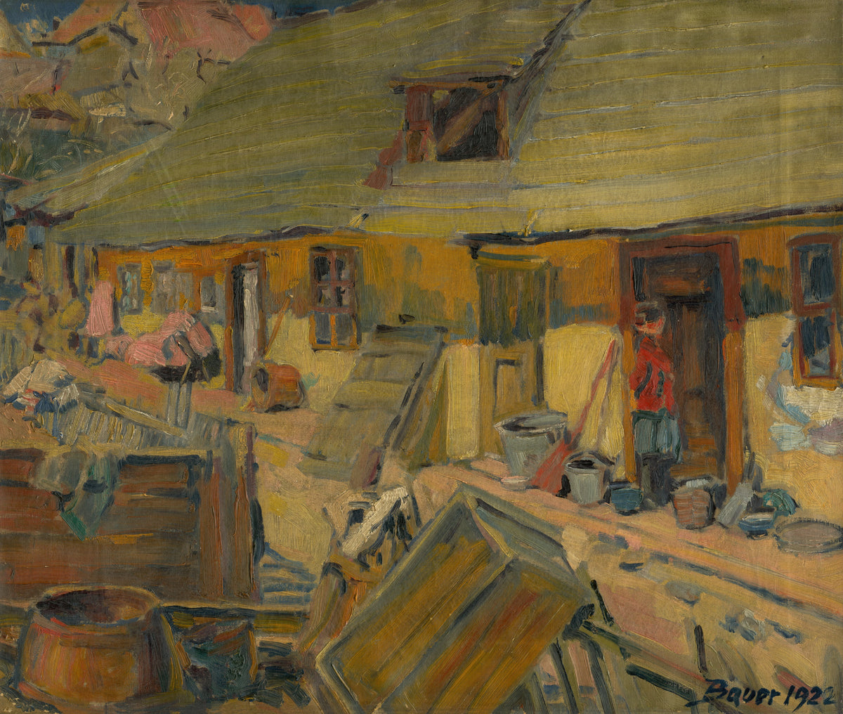 Konštantín Bauer - Sedliacky dvor (1922)