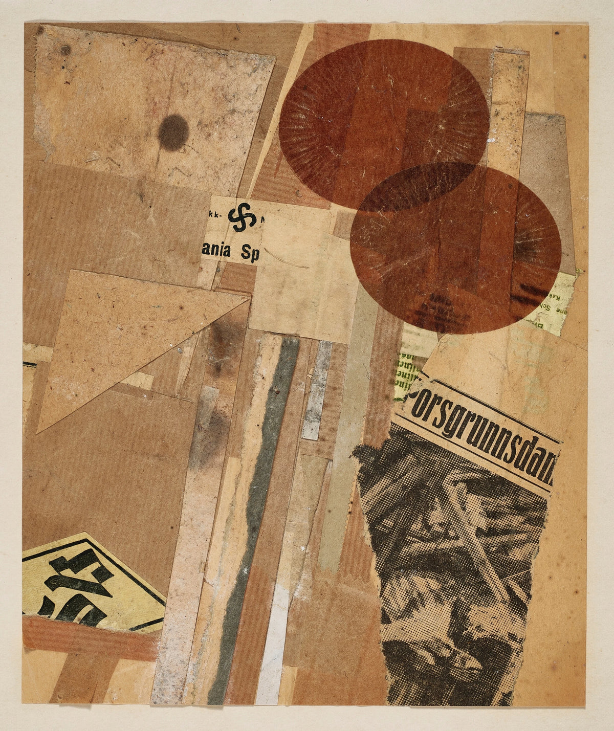 Kurt Schwitters - Ohne Titel (orsgrunnsdan) (1937-1938)