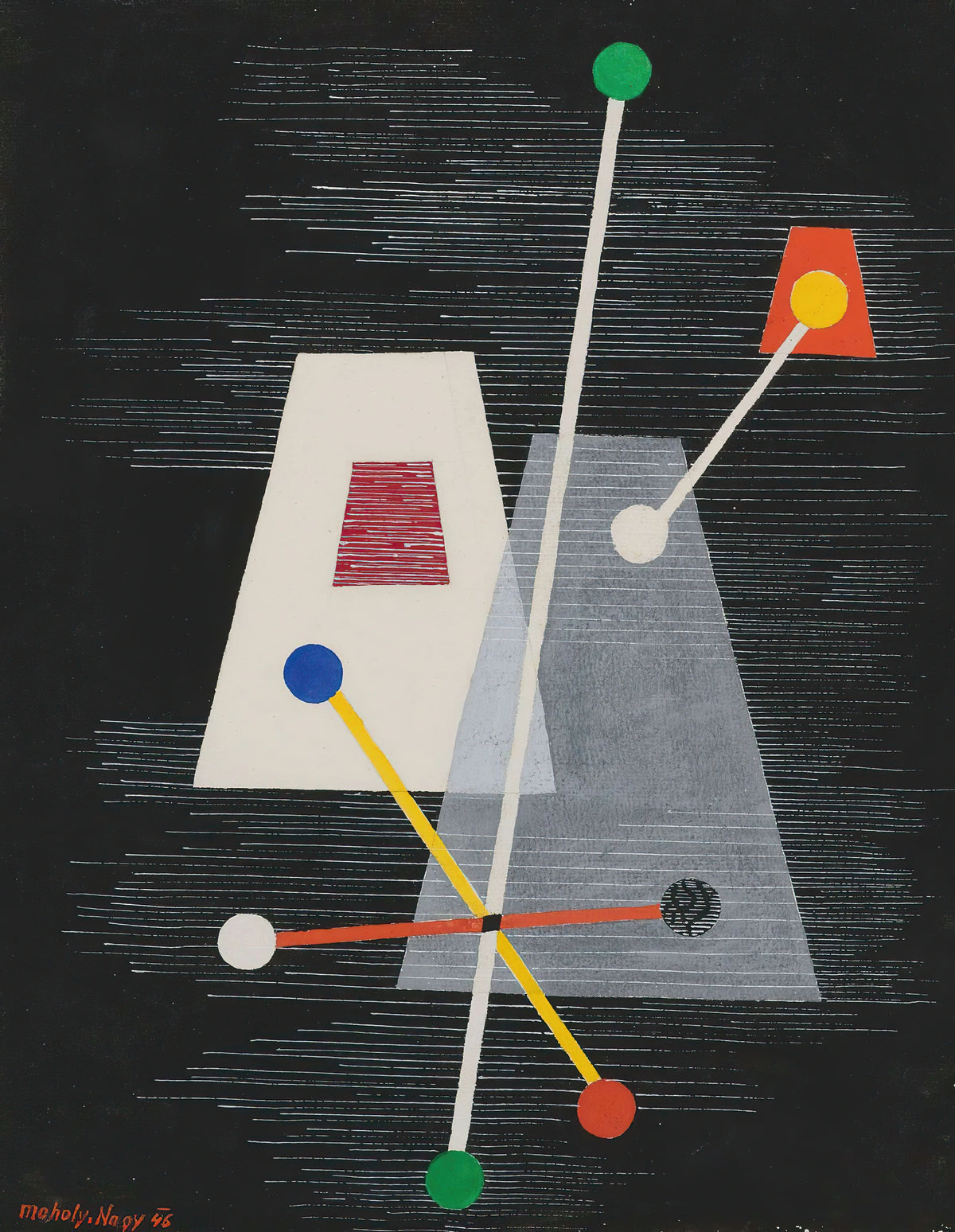 László Moholy-Nagy - Truncated Pyramids (1946)