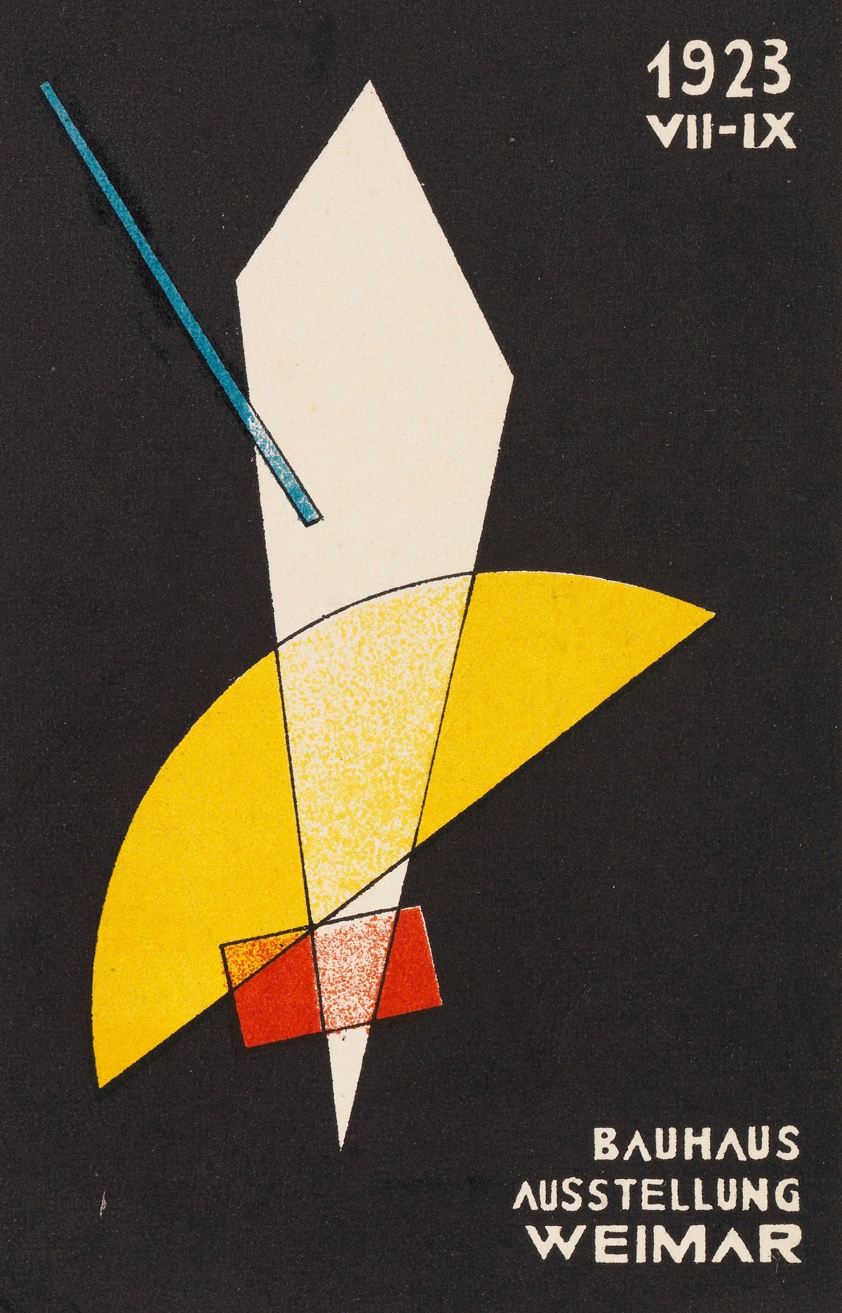 László Moholy-Nagy - Weimar Bauhaus Postkarten Nr 7; Moholy-Nagy (1923)
