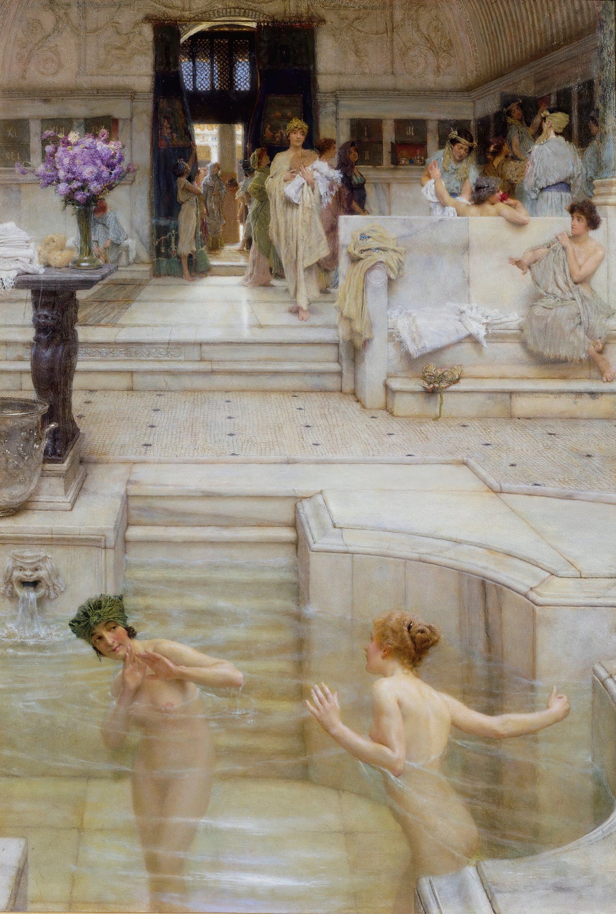 Lawrence Alma-Tadema - A Favourite Custom (1909)