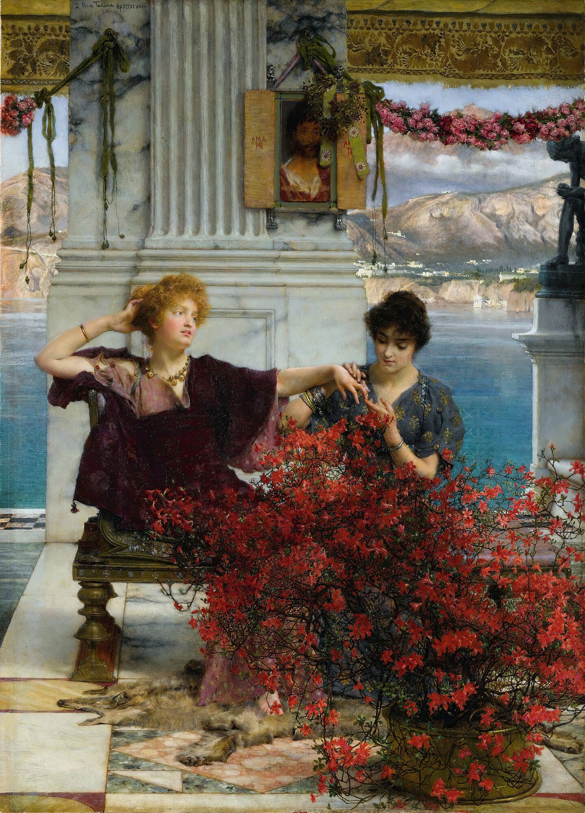 Lawrence Alma-Tadema - Love's Jewelled Fetter (The Betrothal Ring)