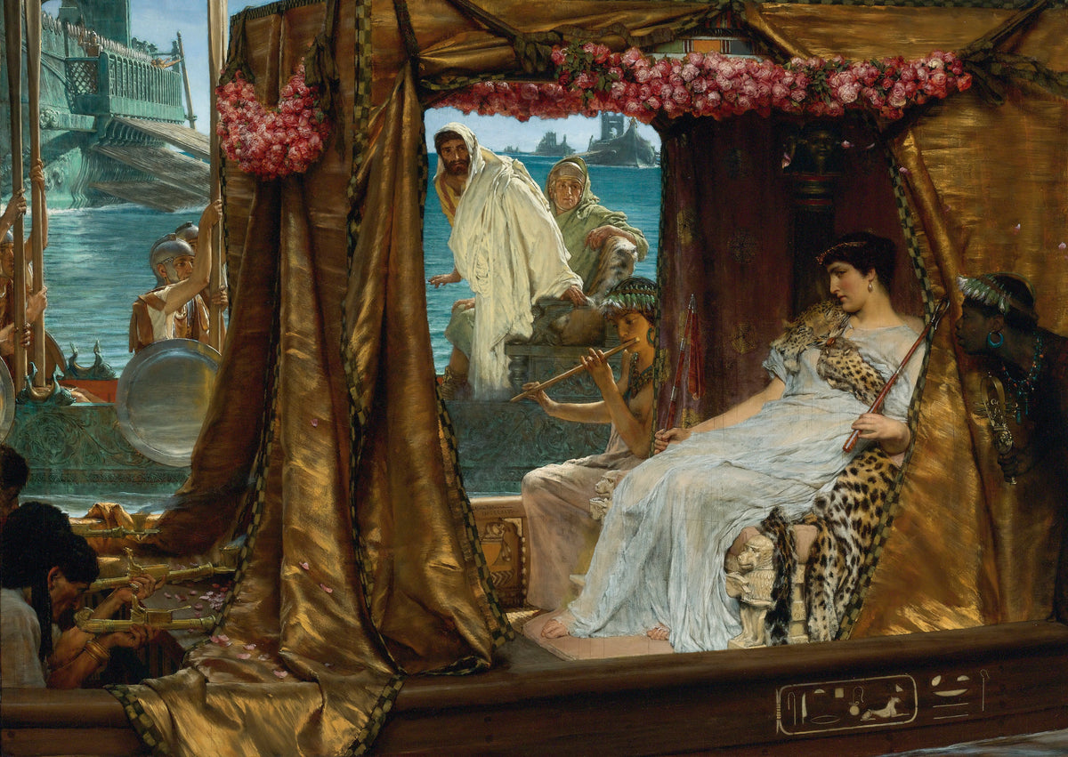 Lawrence Alma-Tadema - The Meeting Of Antony And Cleopatra