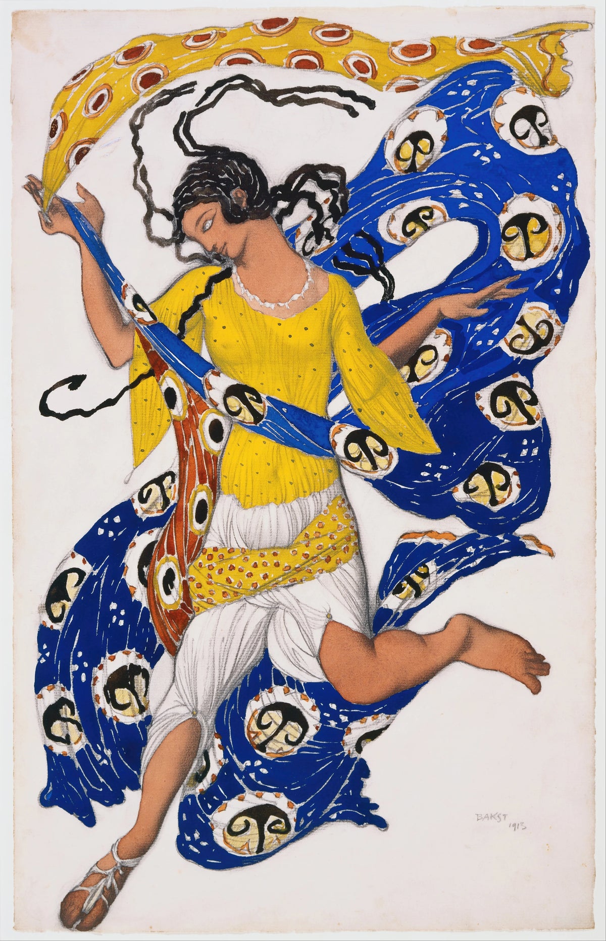 Léon Bakst - The Butterfly (Costume Design for Anna Pavlova) (1913)