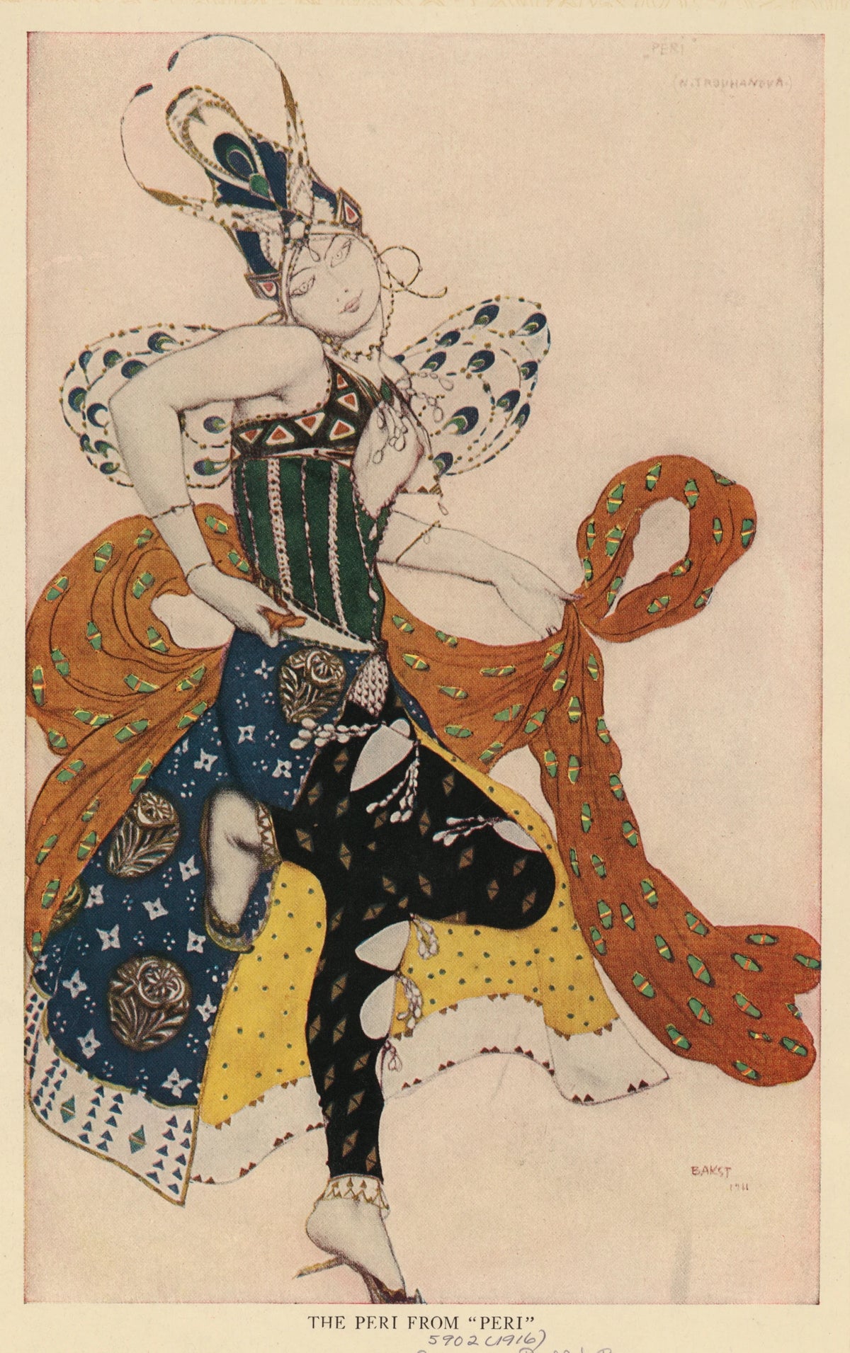 Léon Bakst - The Peri from 'Peri' (1911-1916)