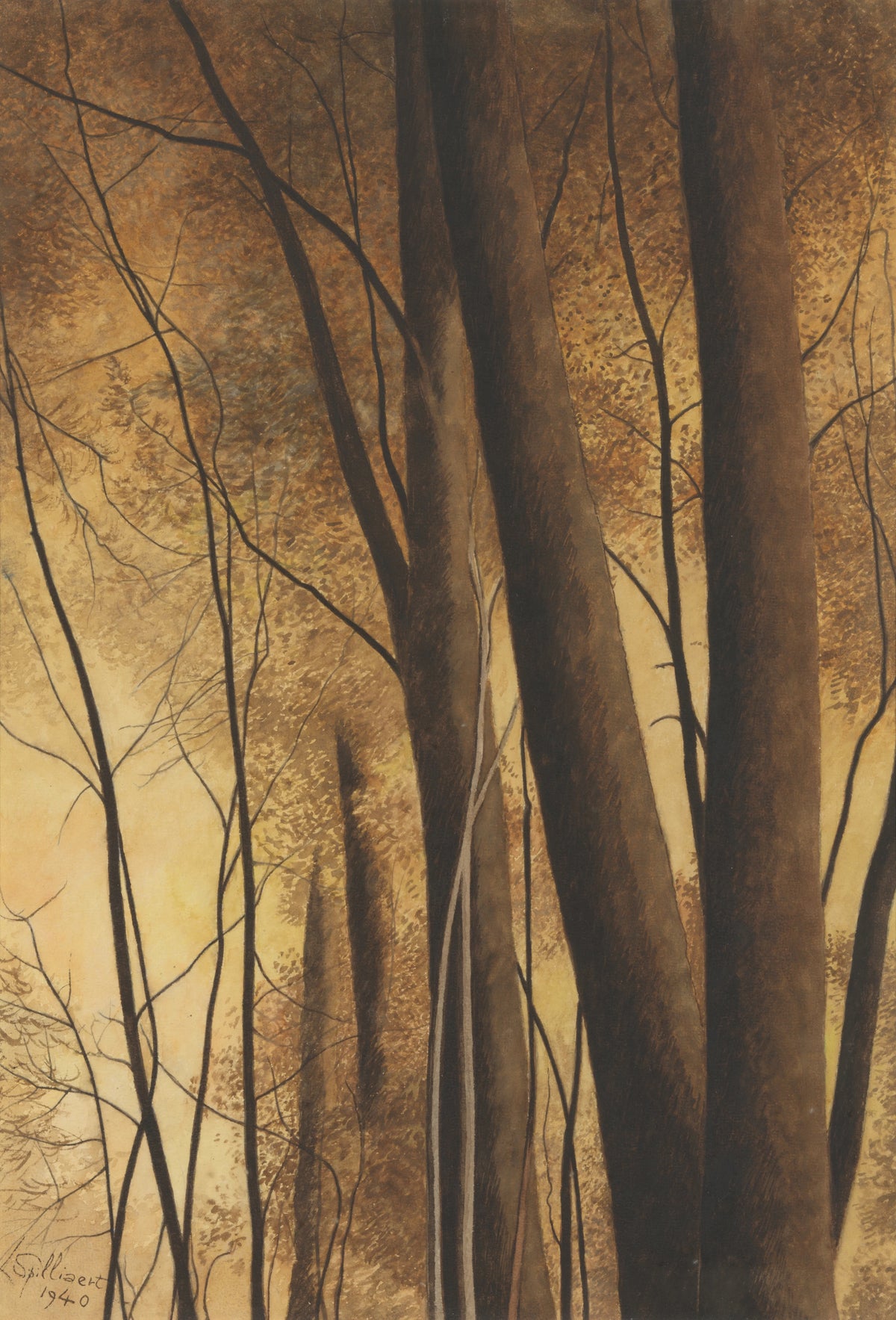 Léon Spilliaert - Bomen (1940)
