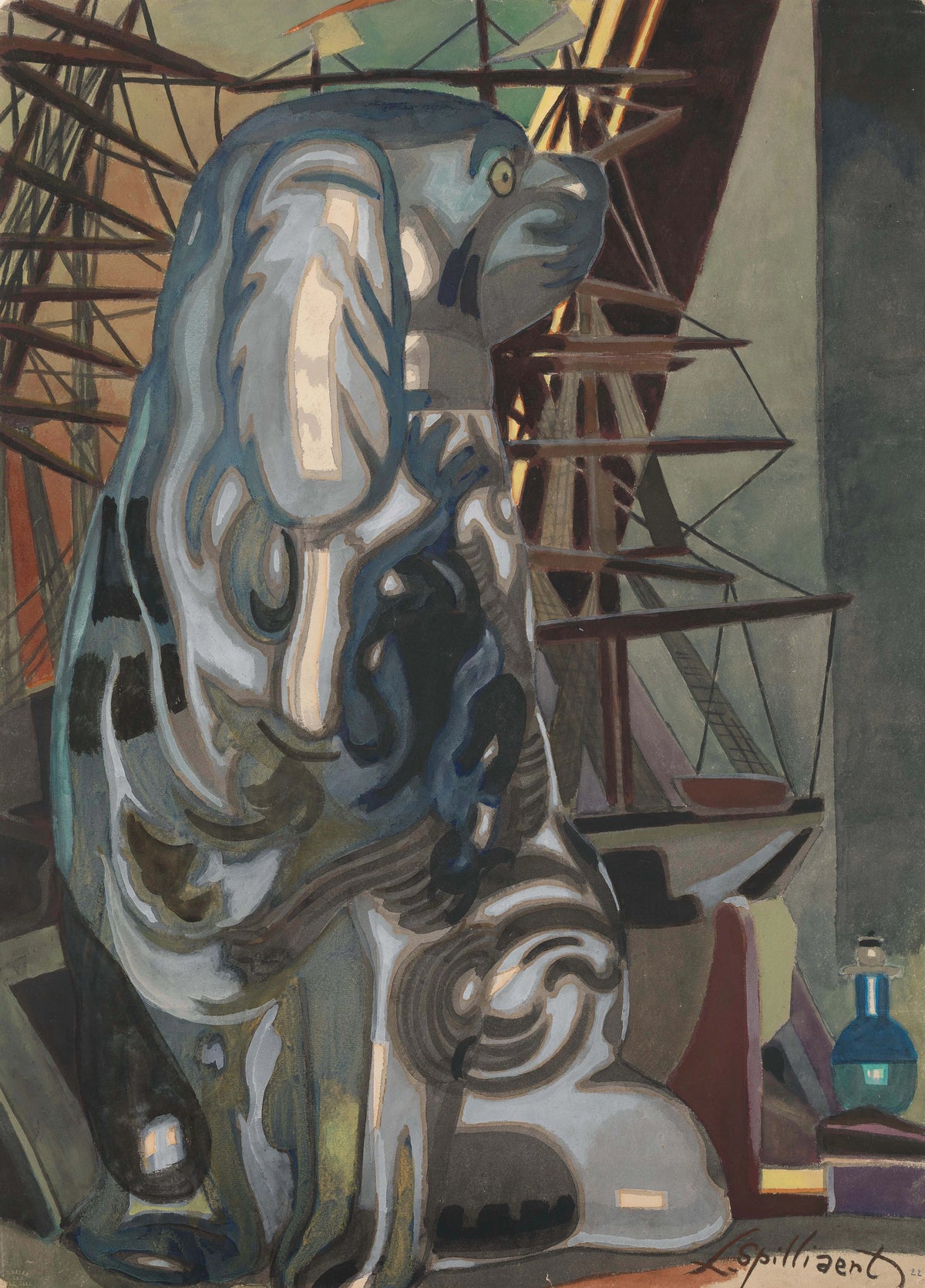 Léon Spilliaert - De porseleinen hond (1922)